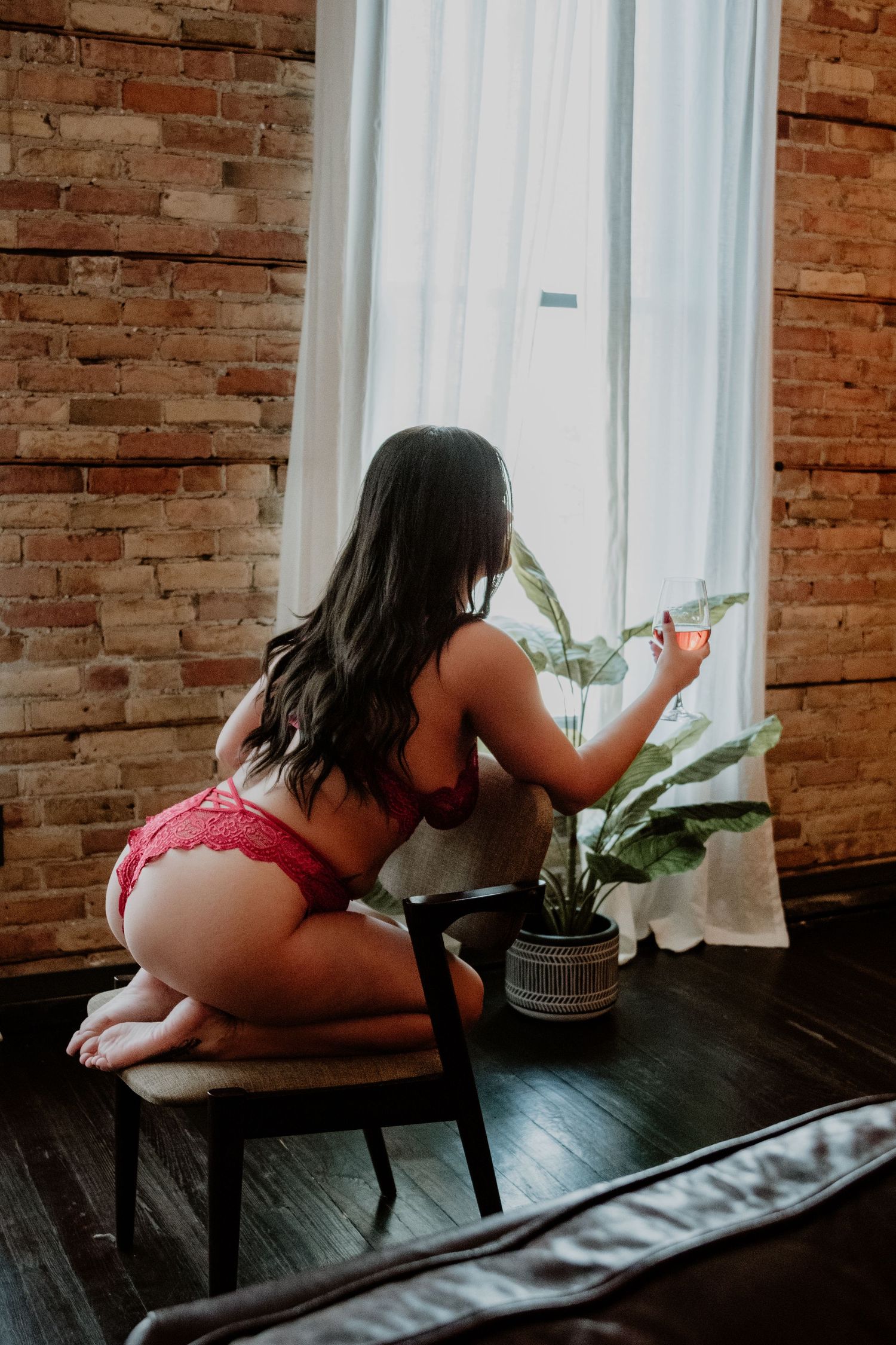A boudoir session in Michigan City, Indiana