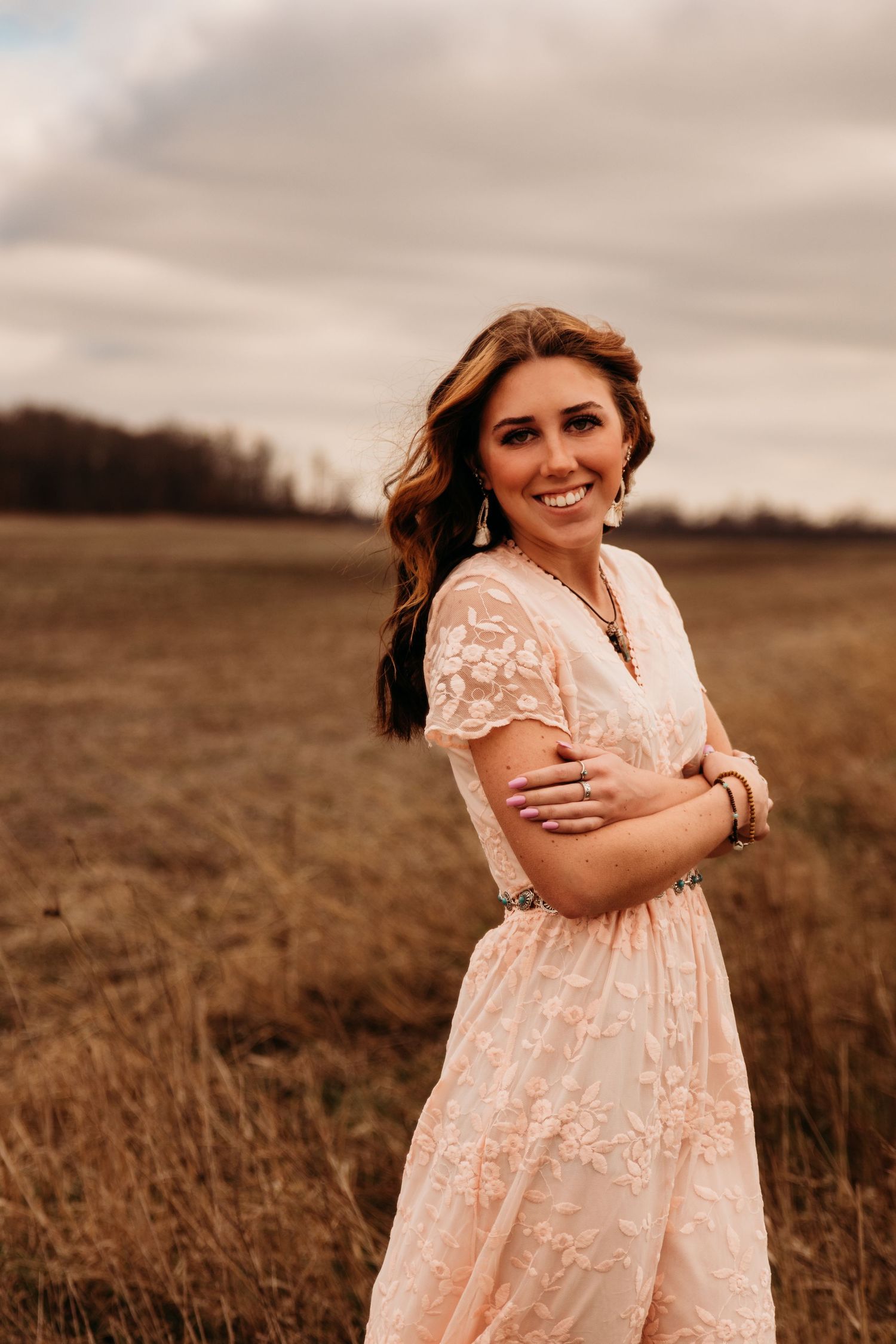 A senior session in Fair Oaks, Indiana