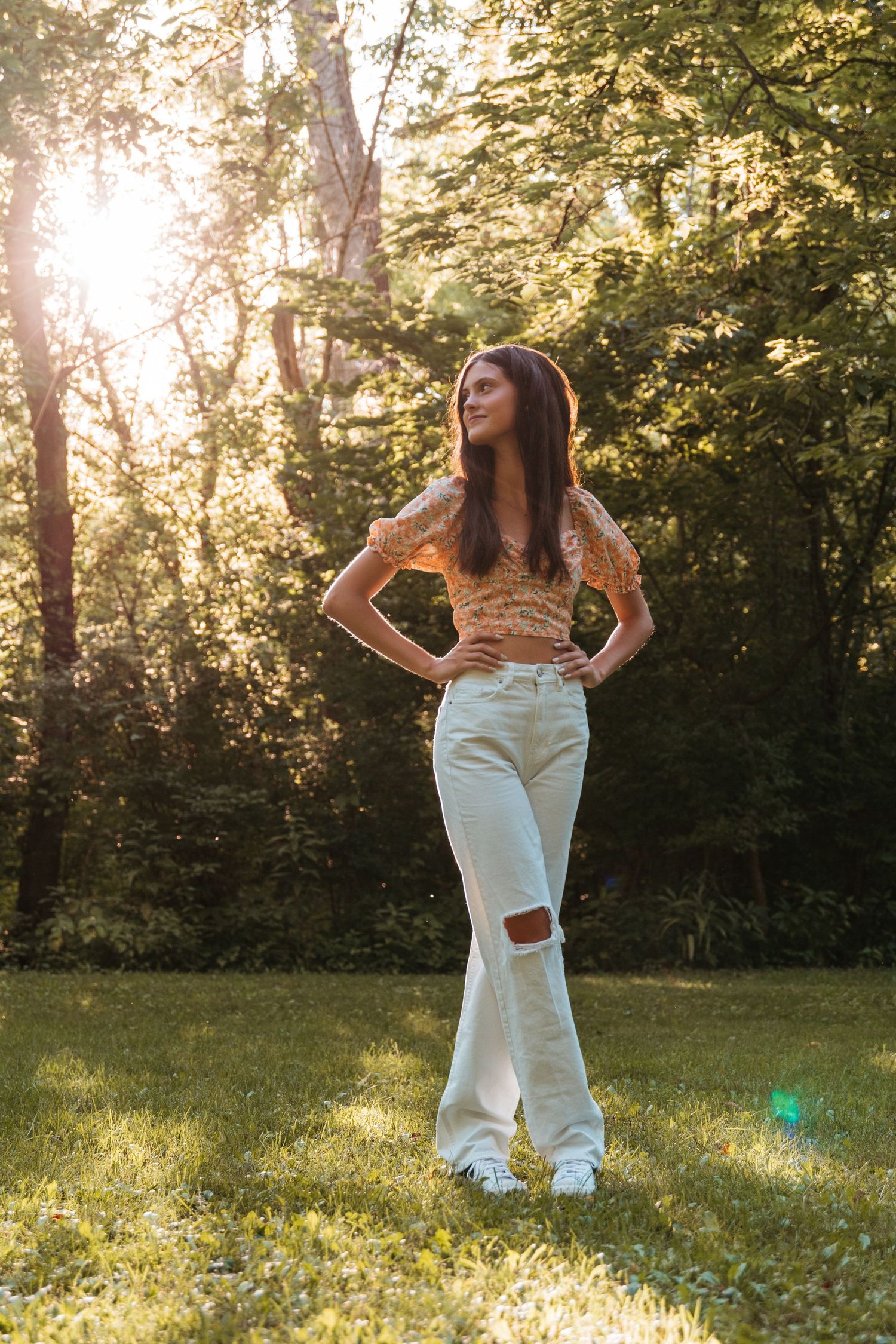 A senior session at France Park in Logansport, Indiana