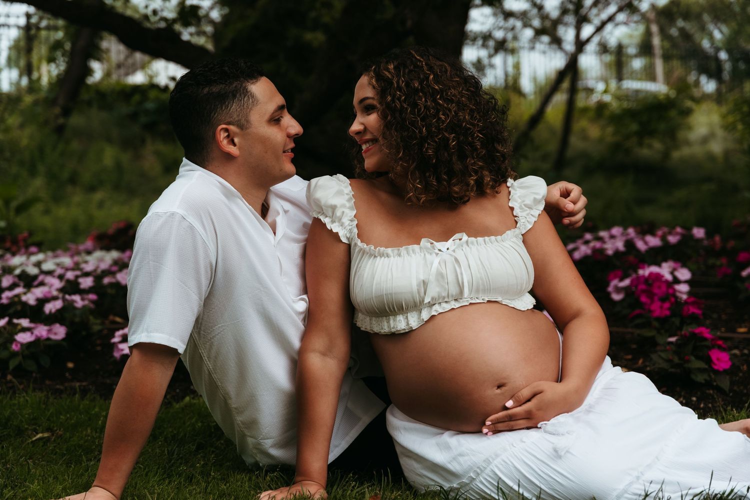 A maternity session at Ogden Gardens Park in Valparaiso, Indiana