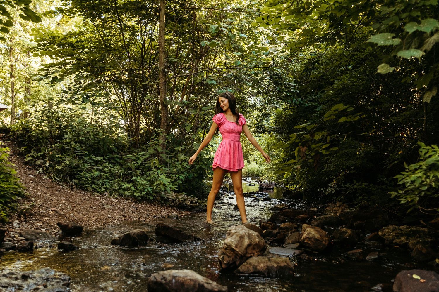 A senior session at France Park in Logansport, Indiana