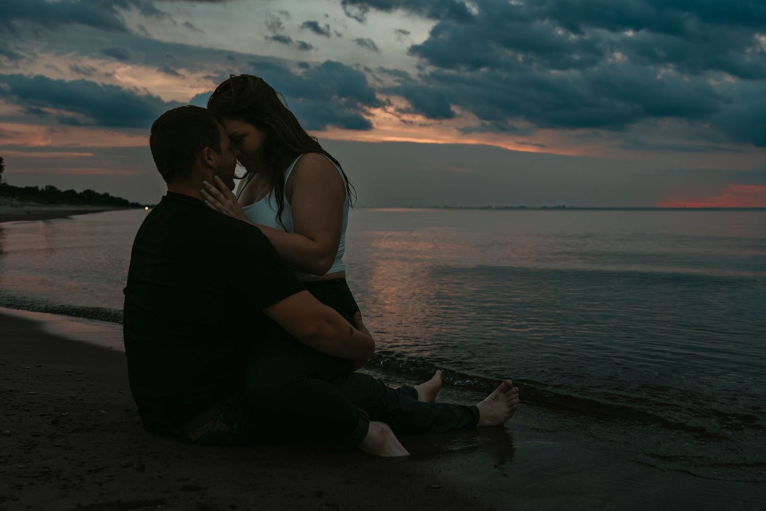 A couples session at Indiana Dunes National Park, West Beach in Gary, Indiana
