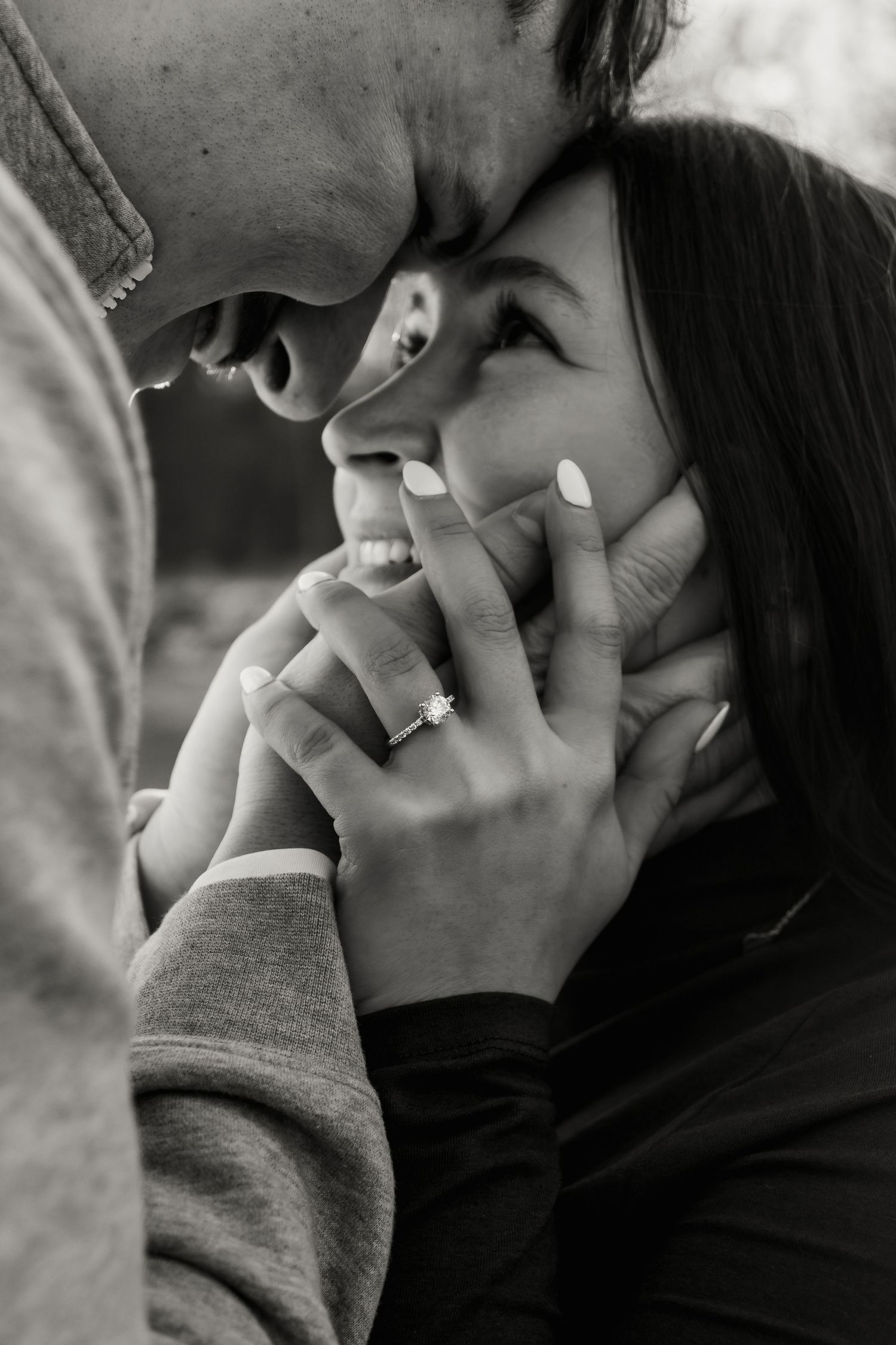 An engagement session at Wildcat Creek Park in Lafayette, Indiana
