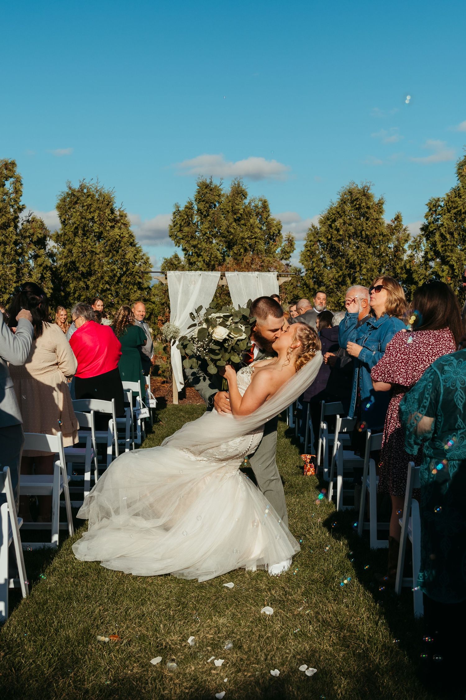 A wedding at The Shed Weddings & Events in Wanatah, Indiana