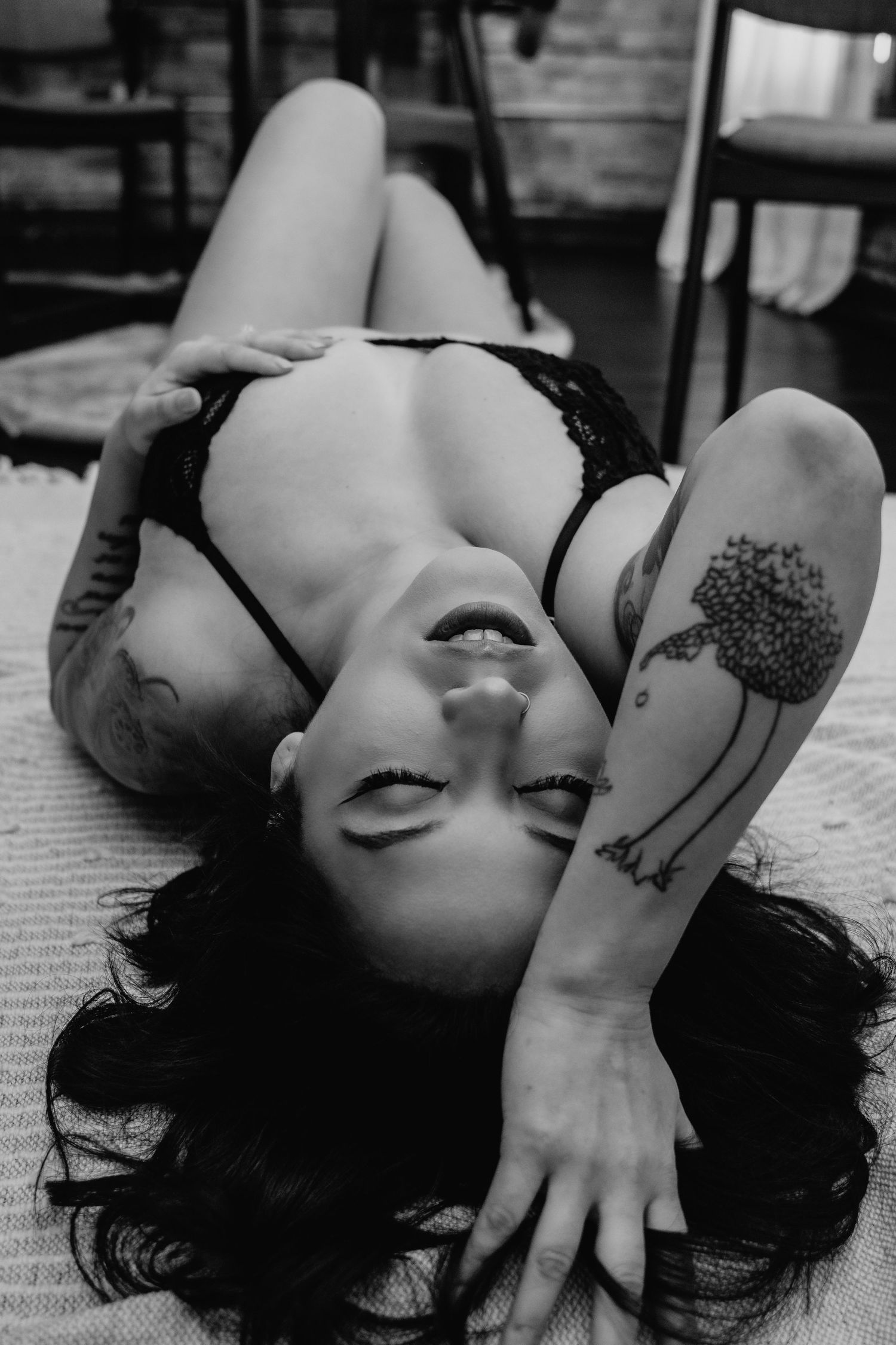 A boudoir session in Michigan City, Indiana