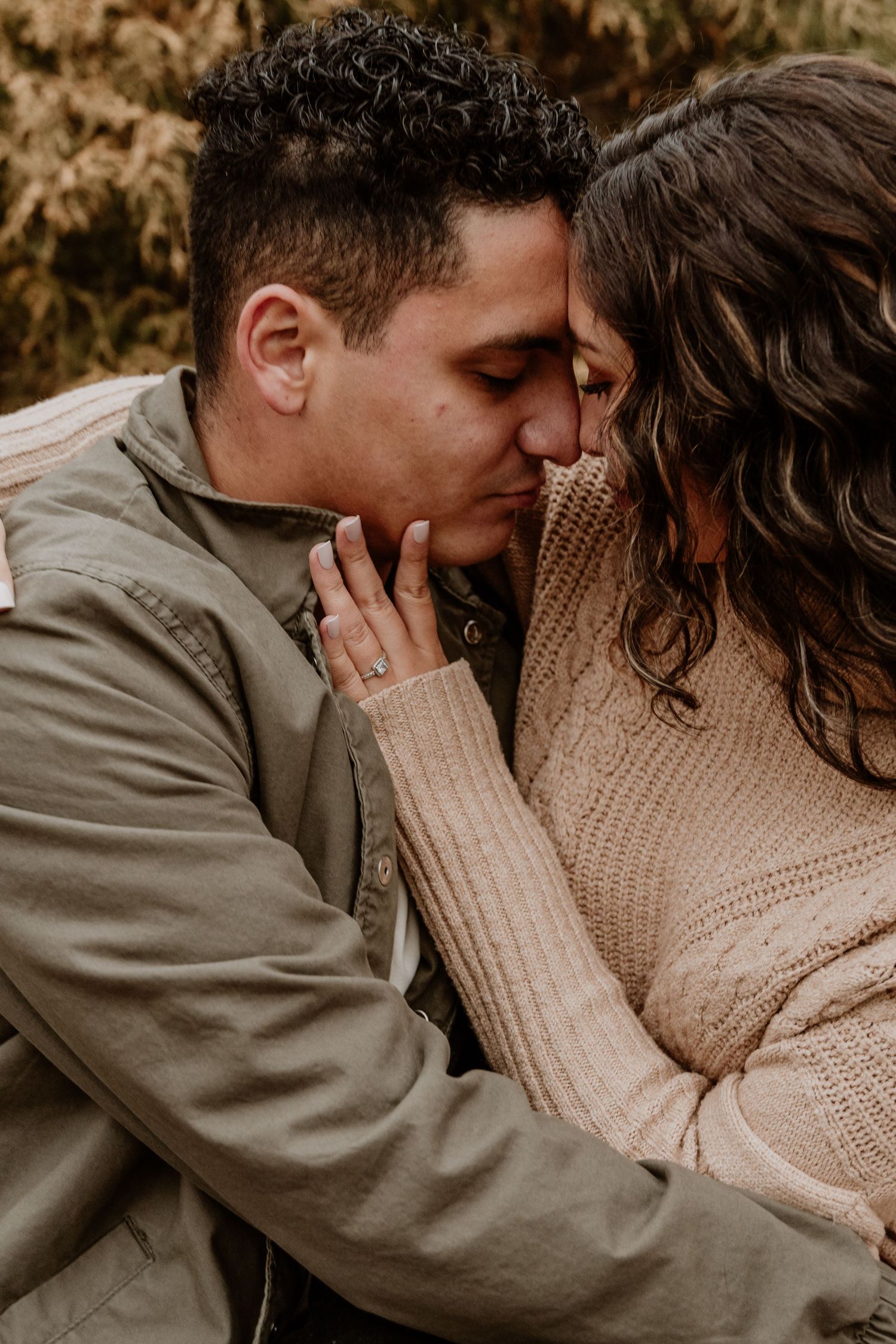 A couples session at Deep River County Park in Hobart, Indiana