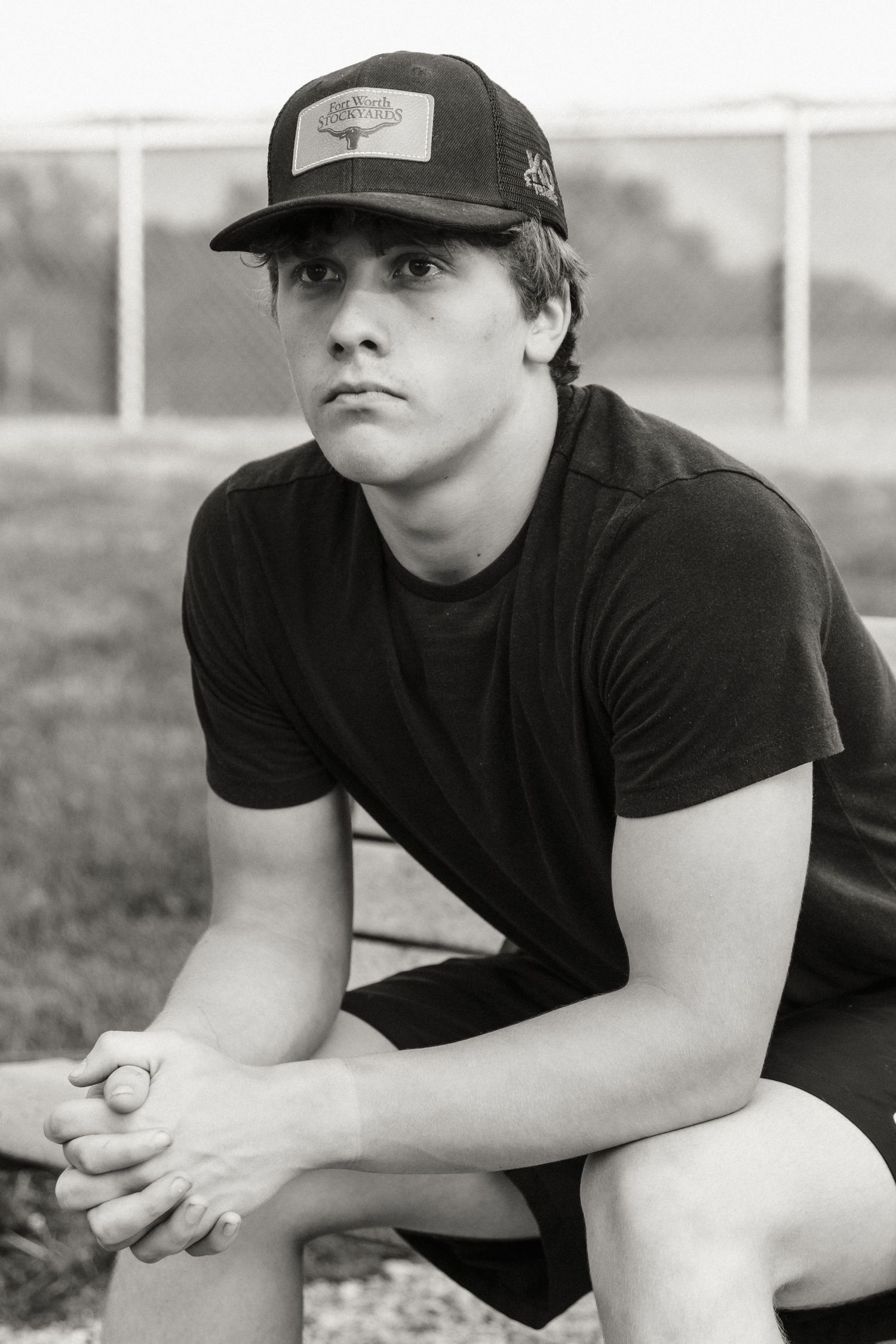 A senior session at Remington Community Park in Remington, Indiana