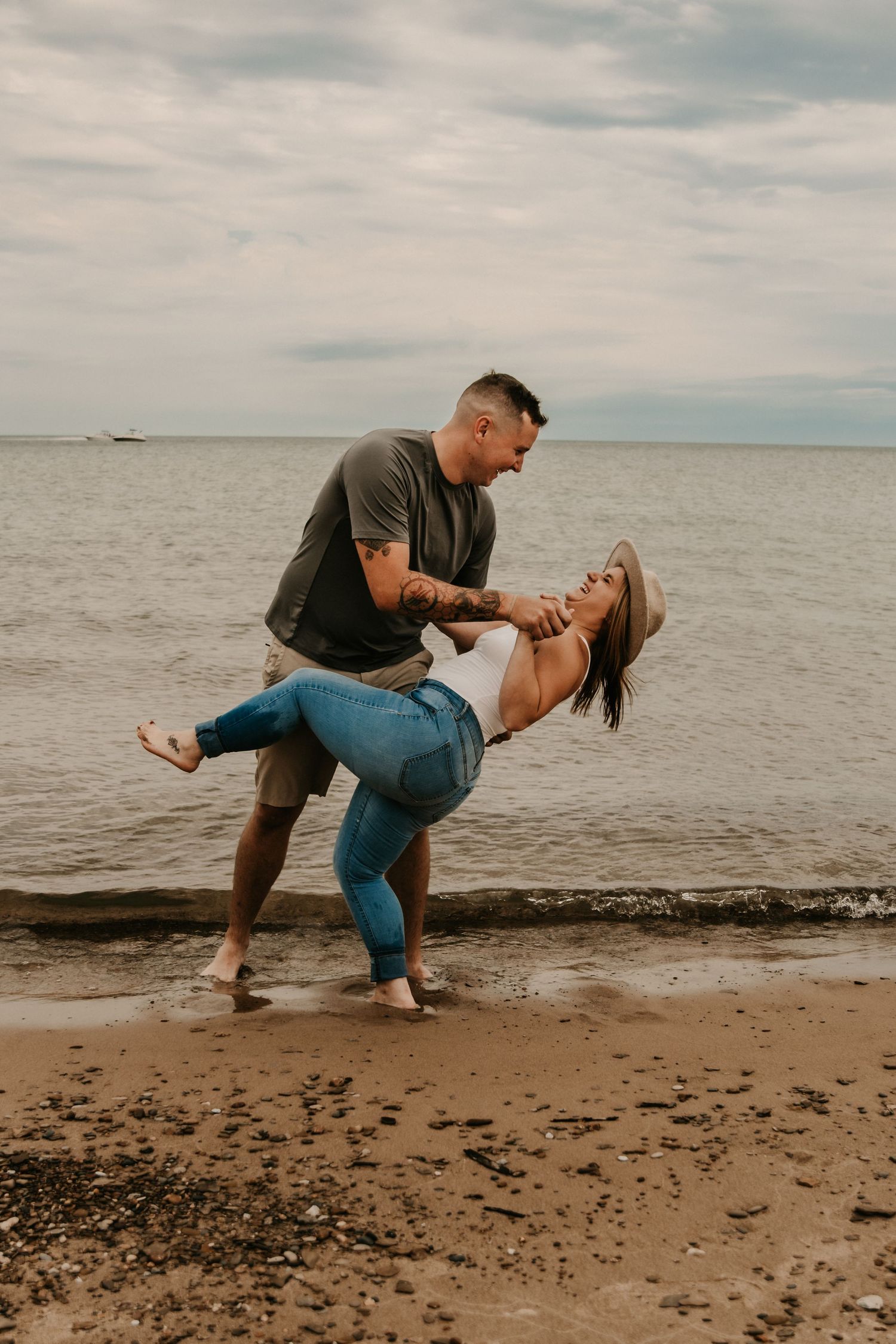 A couples session at Indiana Dunes National Park, West Beach in Gary, Indiana