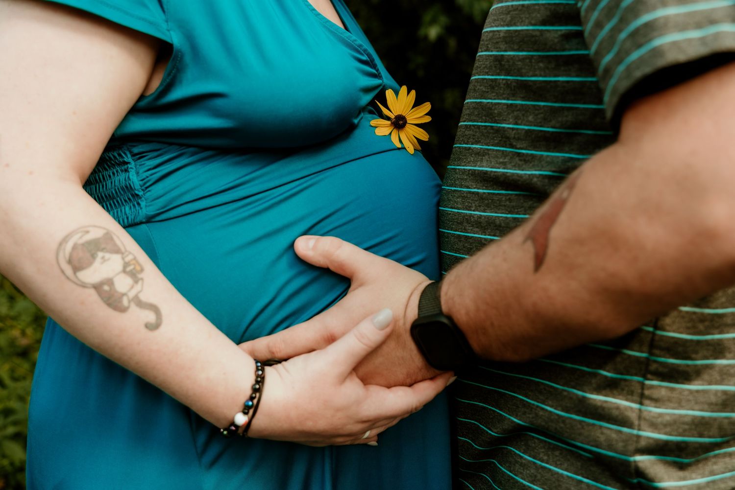 A maternity session at Celery Bog Nature Area in West Lafayette, Indiana