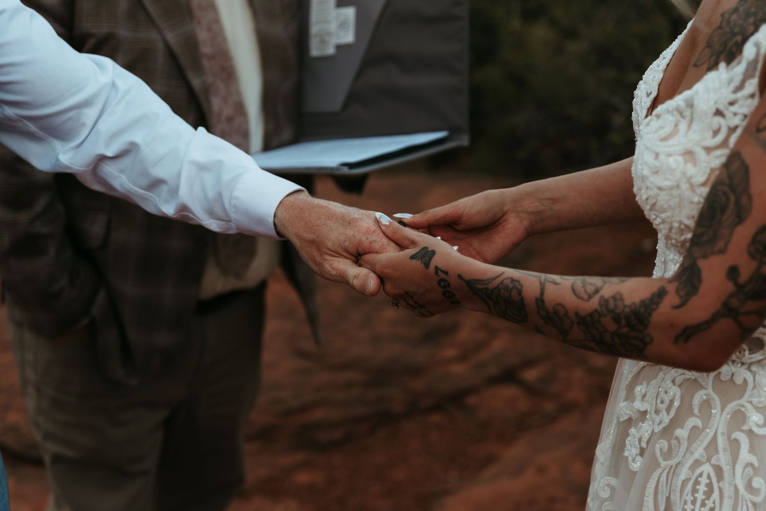 A wedding in Sedona, Arizona