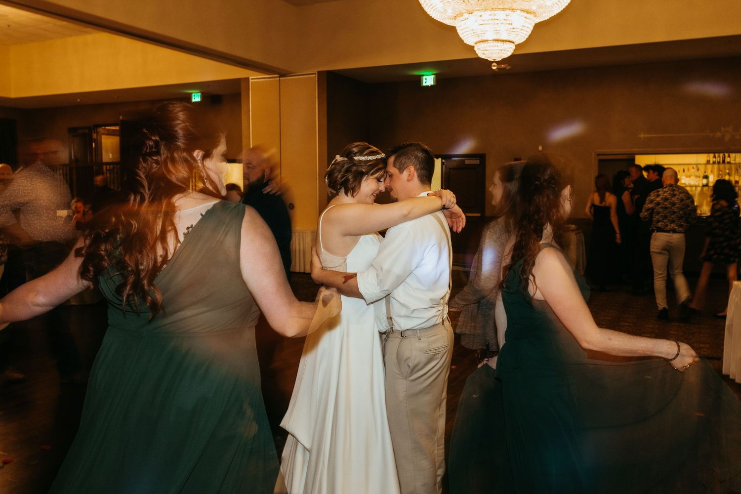 A wedding reception at Avalon Manor Banquet Center in Merrillville, Indiana
