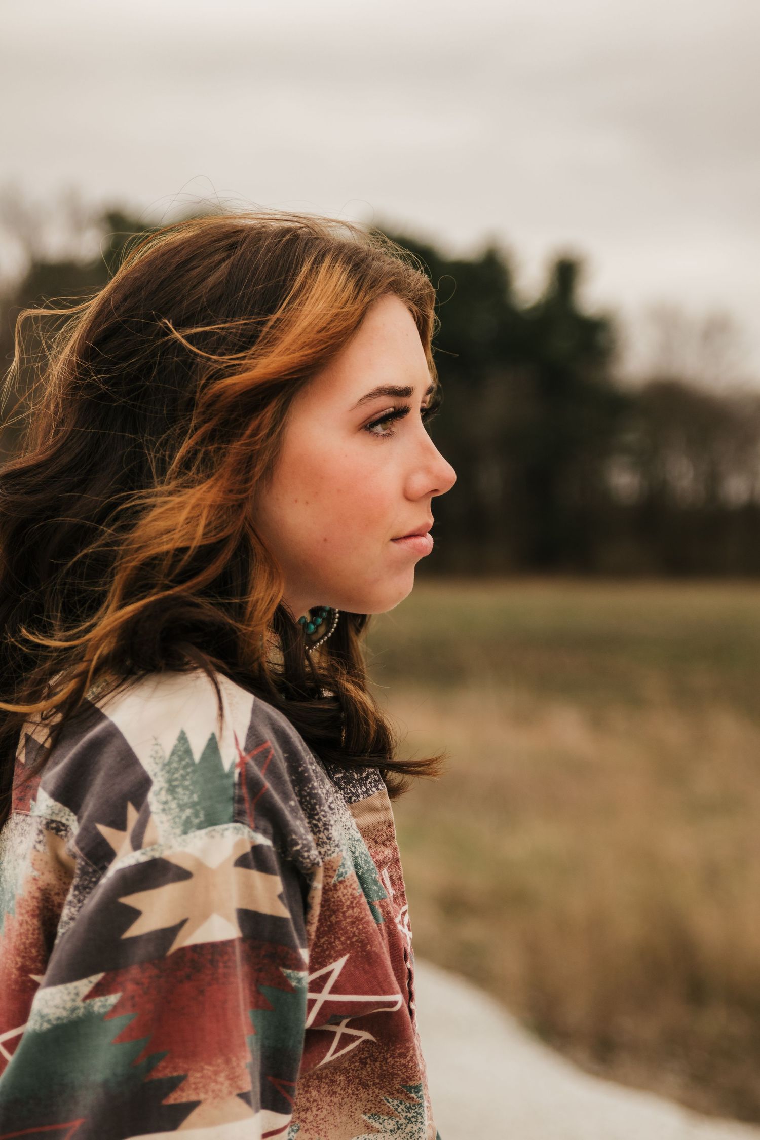 A senior session in Fair Oaks, Indiana