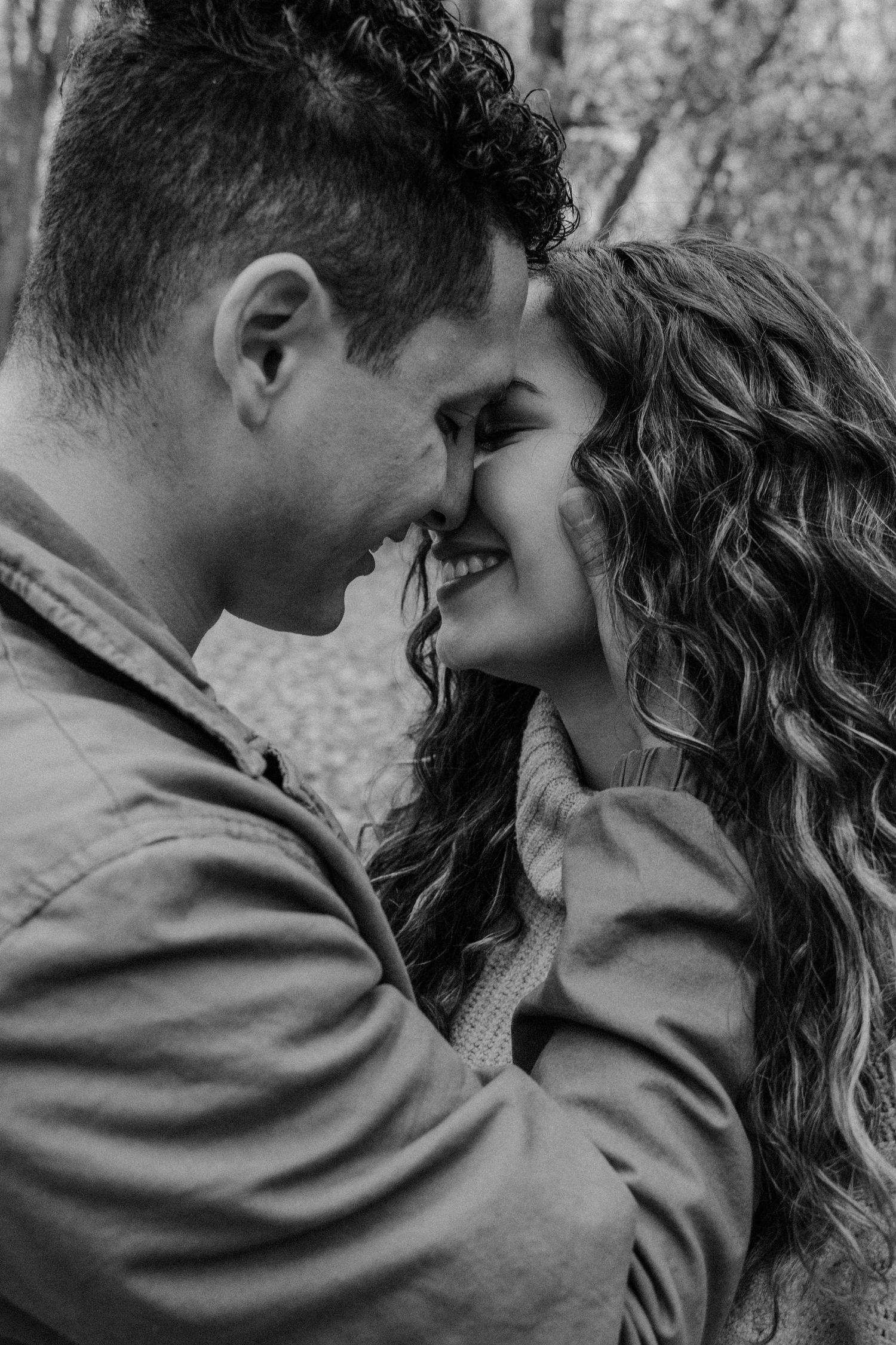 A couples session at Deep River County Park in Hobart, Indiana