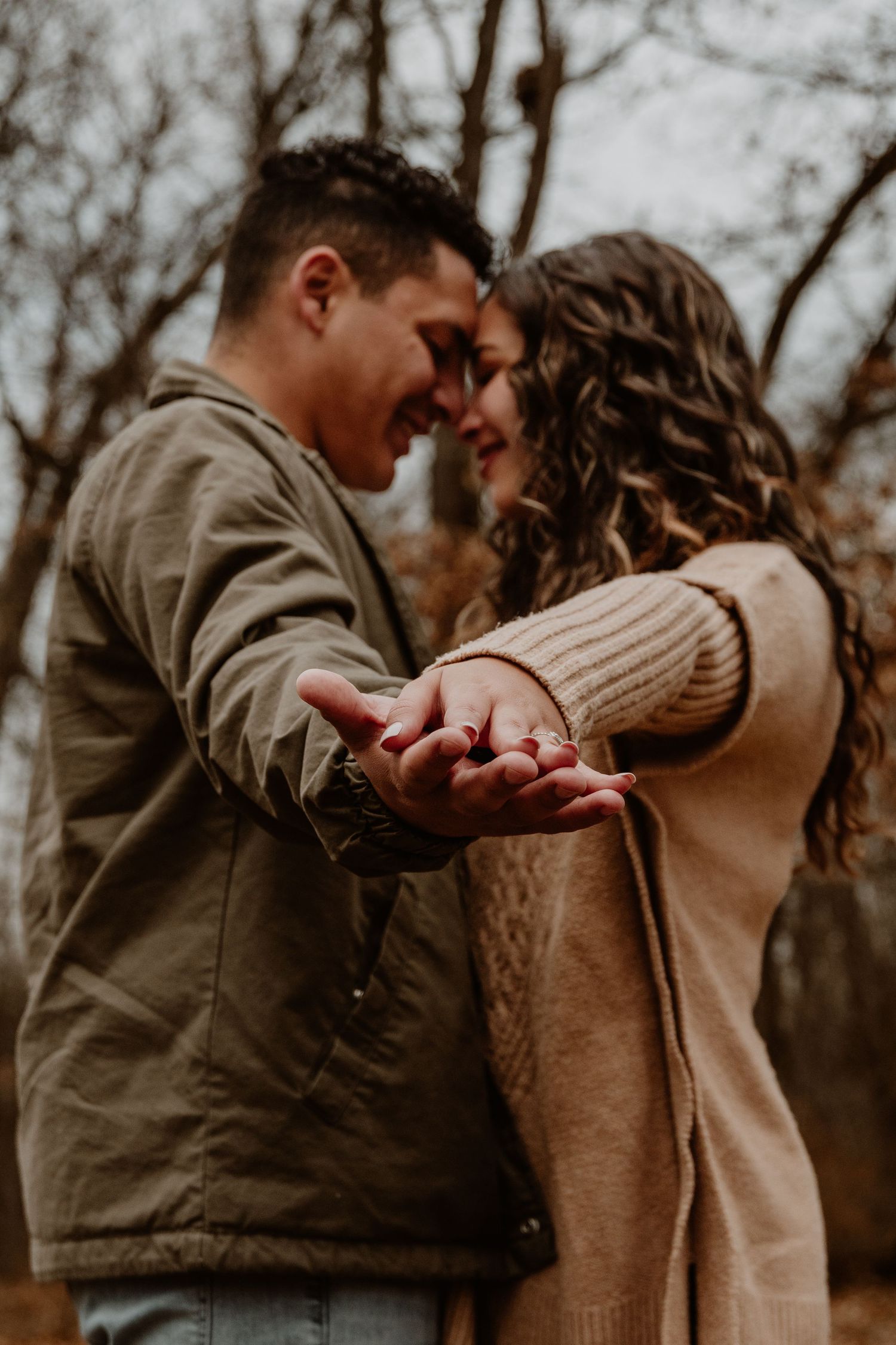 A couples session at Deep River County Park in Hobart, Indiana