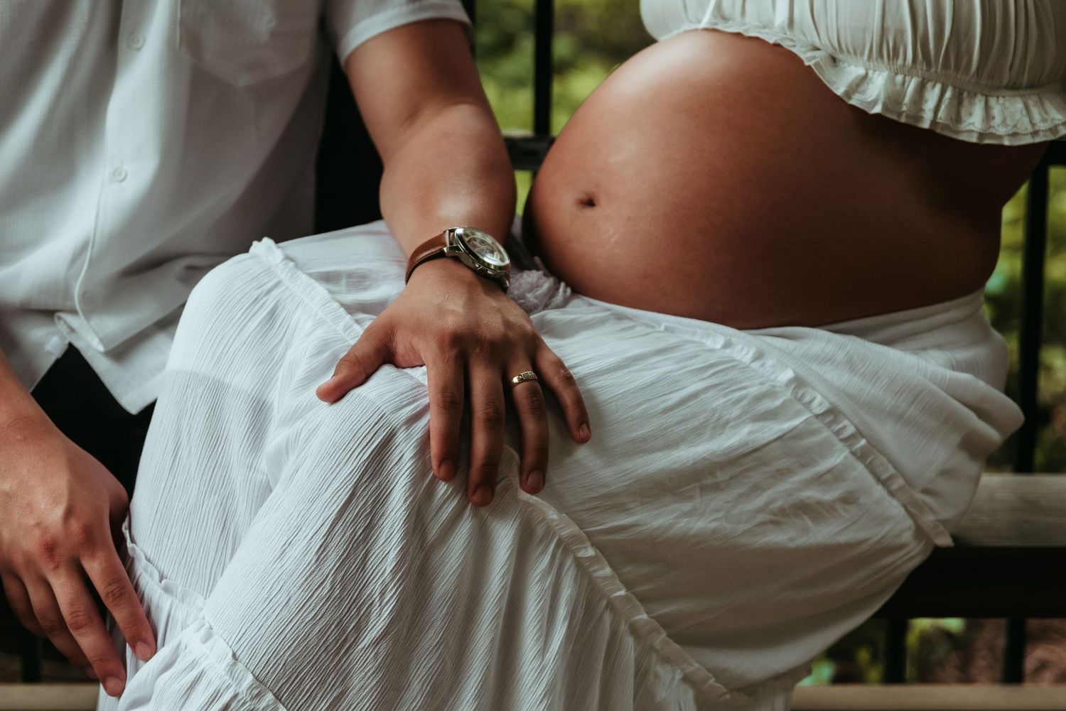 A maternity session at Ogden Gardens Park in Valparaiso, Indiana