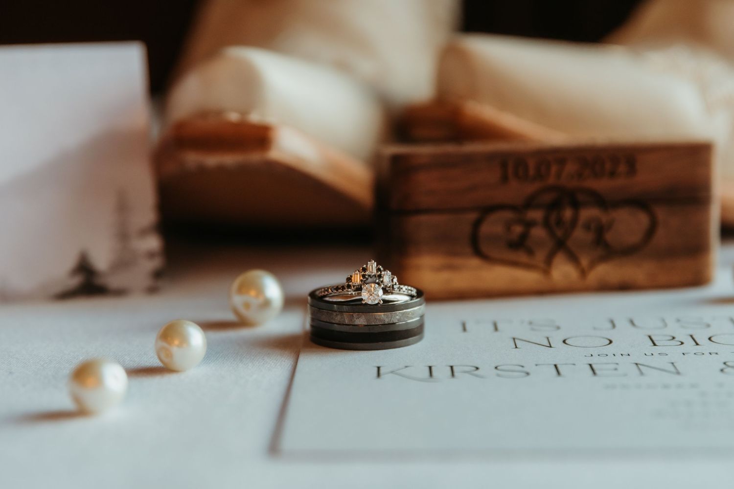 A ring photo at Avalon Manor Banquet Center in Merrillville, Indiana