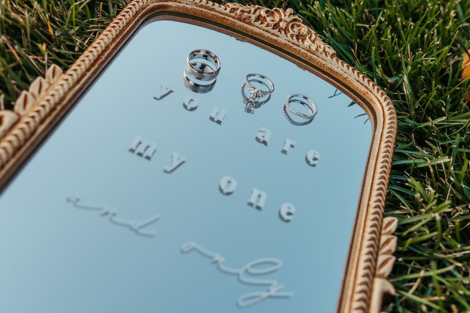 A ring photo at The Shed Weddings & Events in Wanatah, Indiana