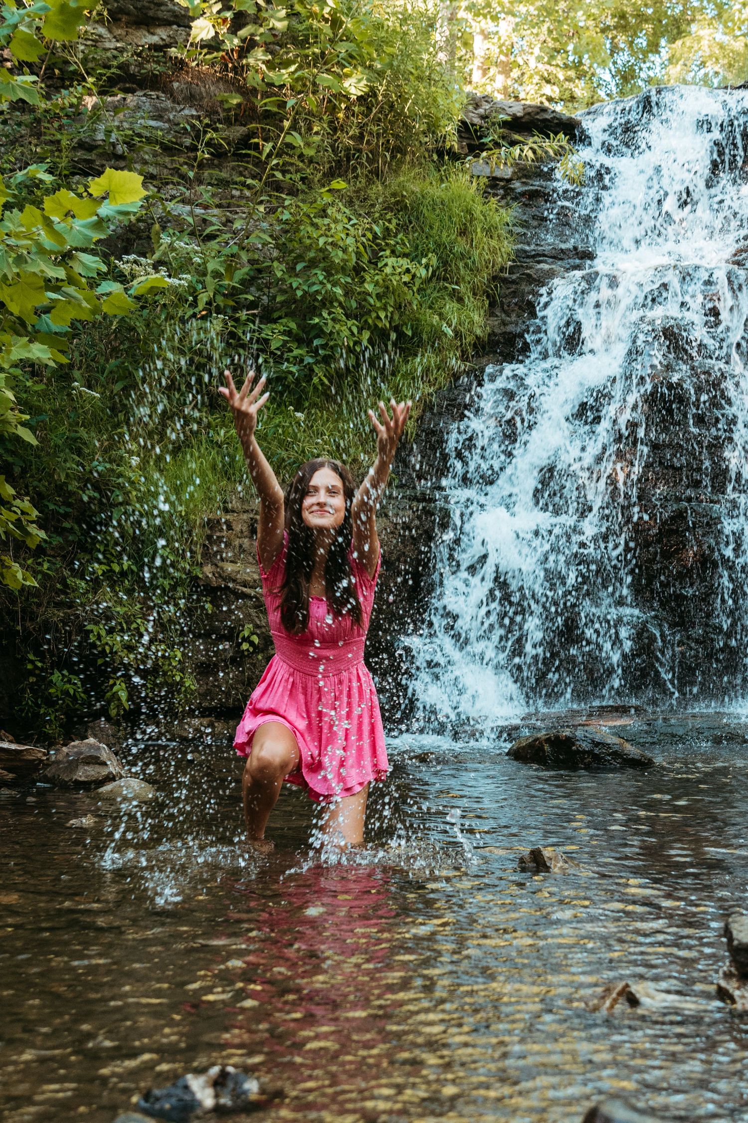 A senior session at France Park in Logansport, Indiana