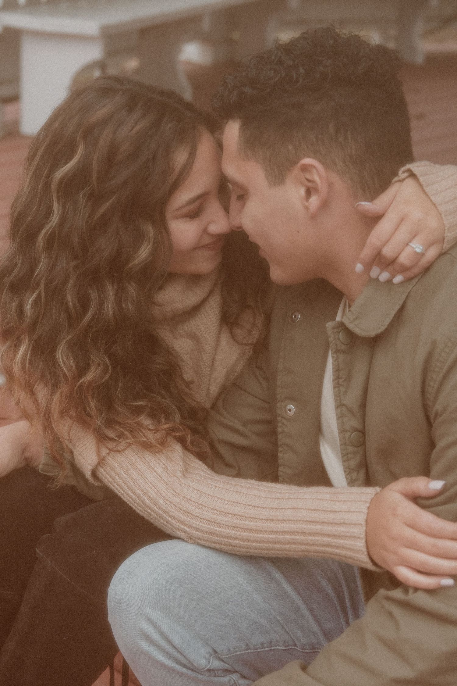 An engagement session at Deep River County Park in Hobart, Indiana