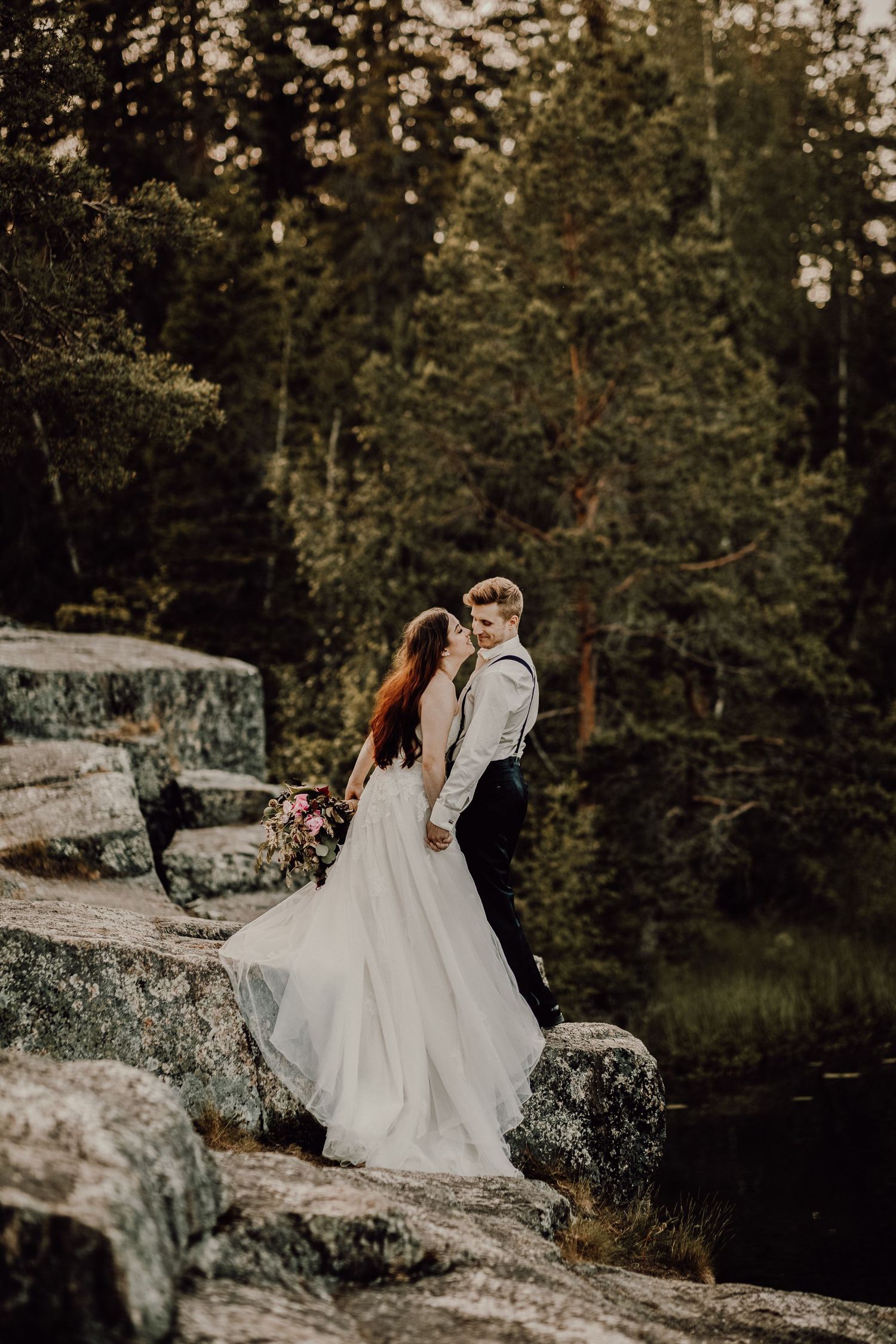 Bröllopsfotografering på sommaren