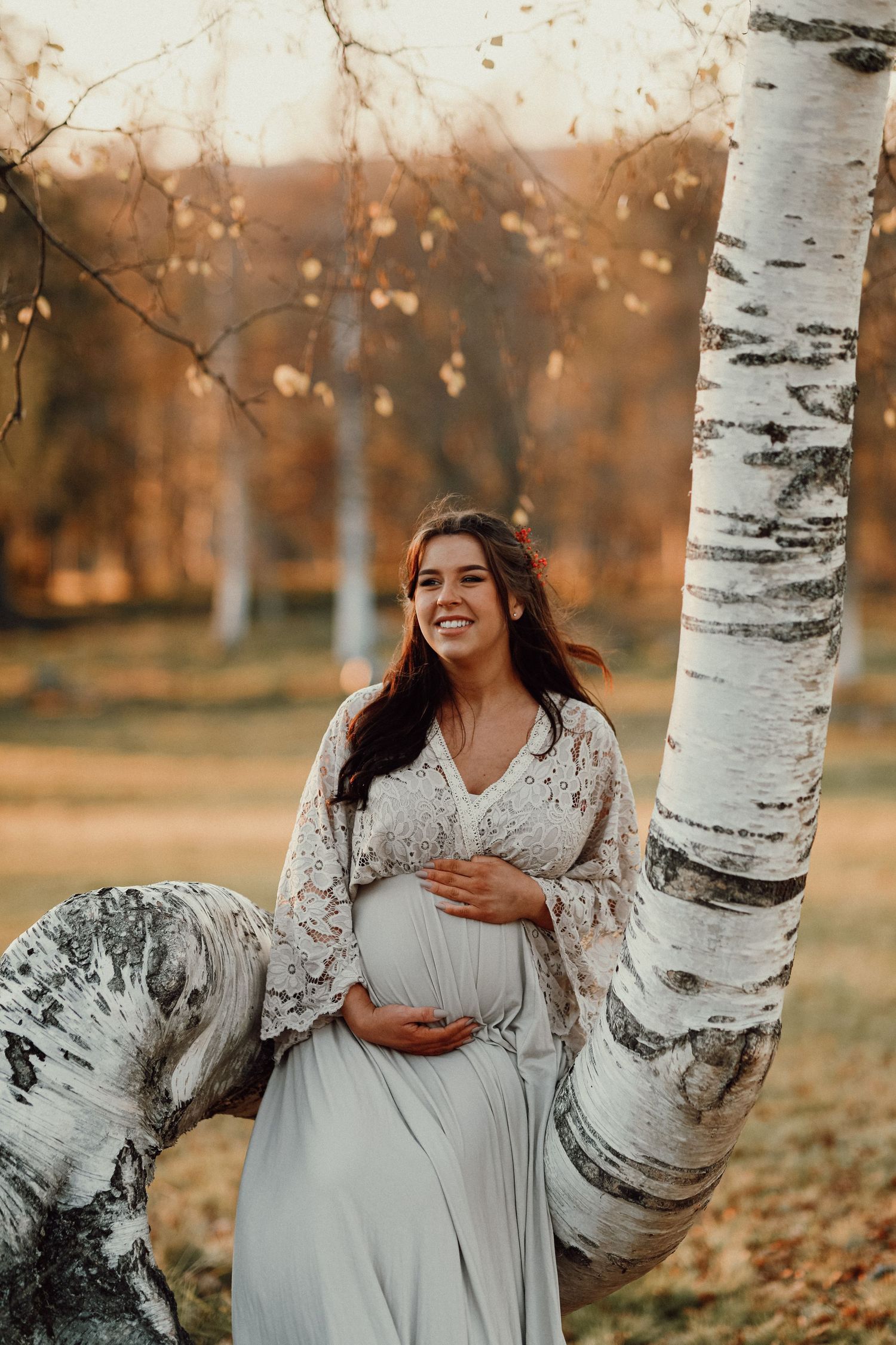 Gravidfotografering på hösten