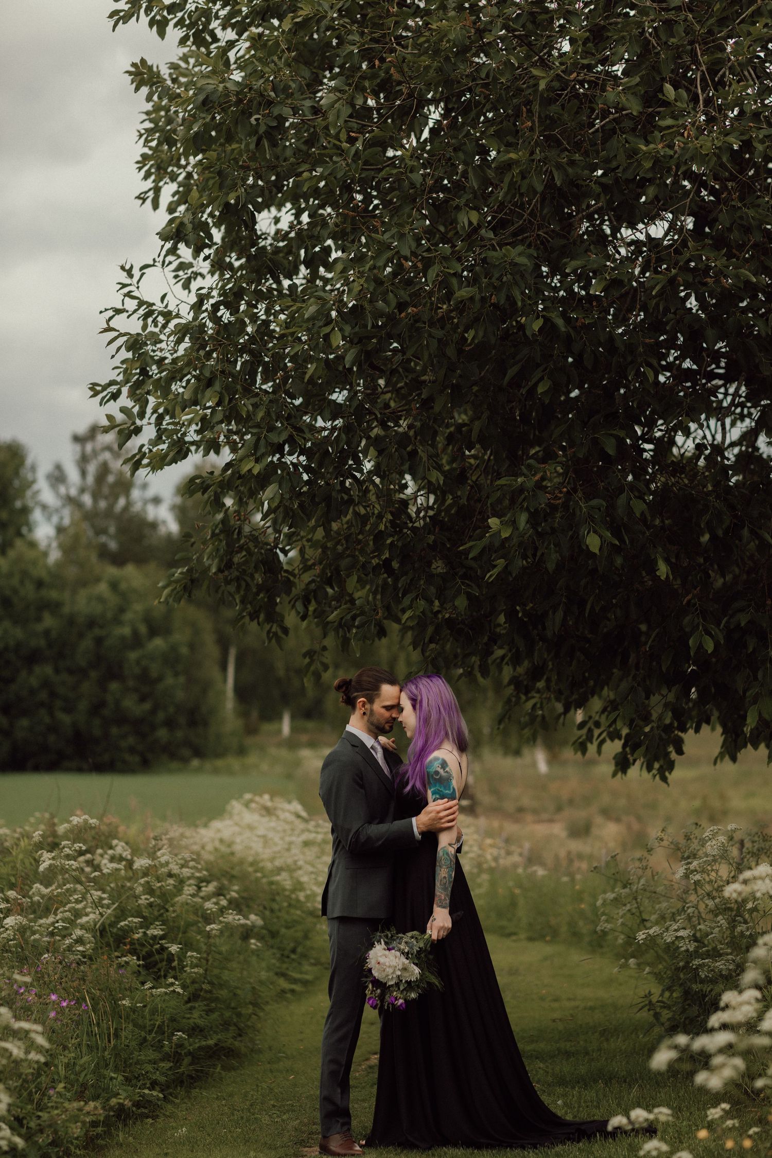 Bröllopsfotografering på sommaren