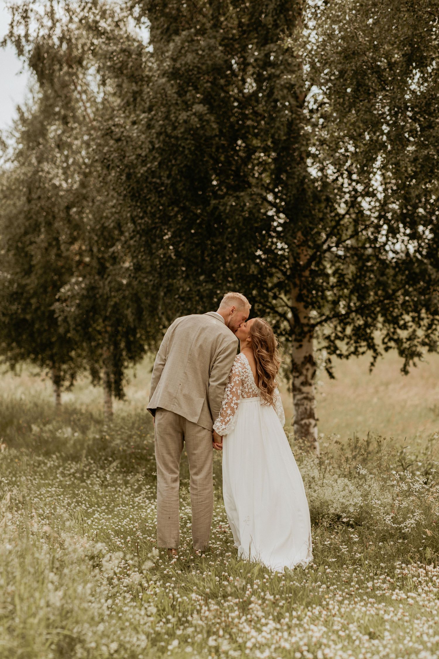 Bröllopsfotografering på sommaren