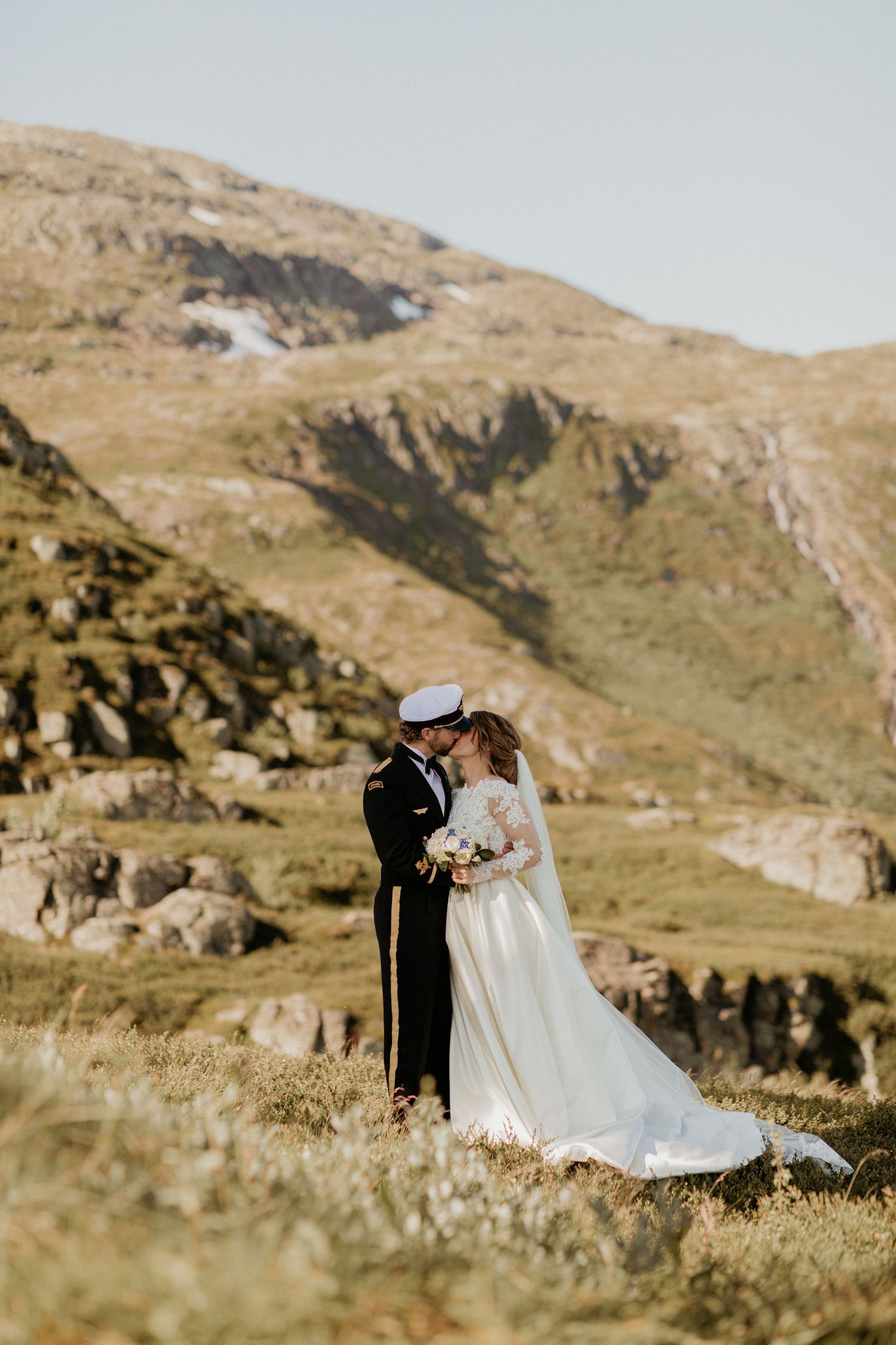 Bröllopsfotografering på sommaren i Åre