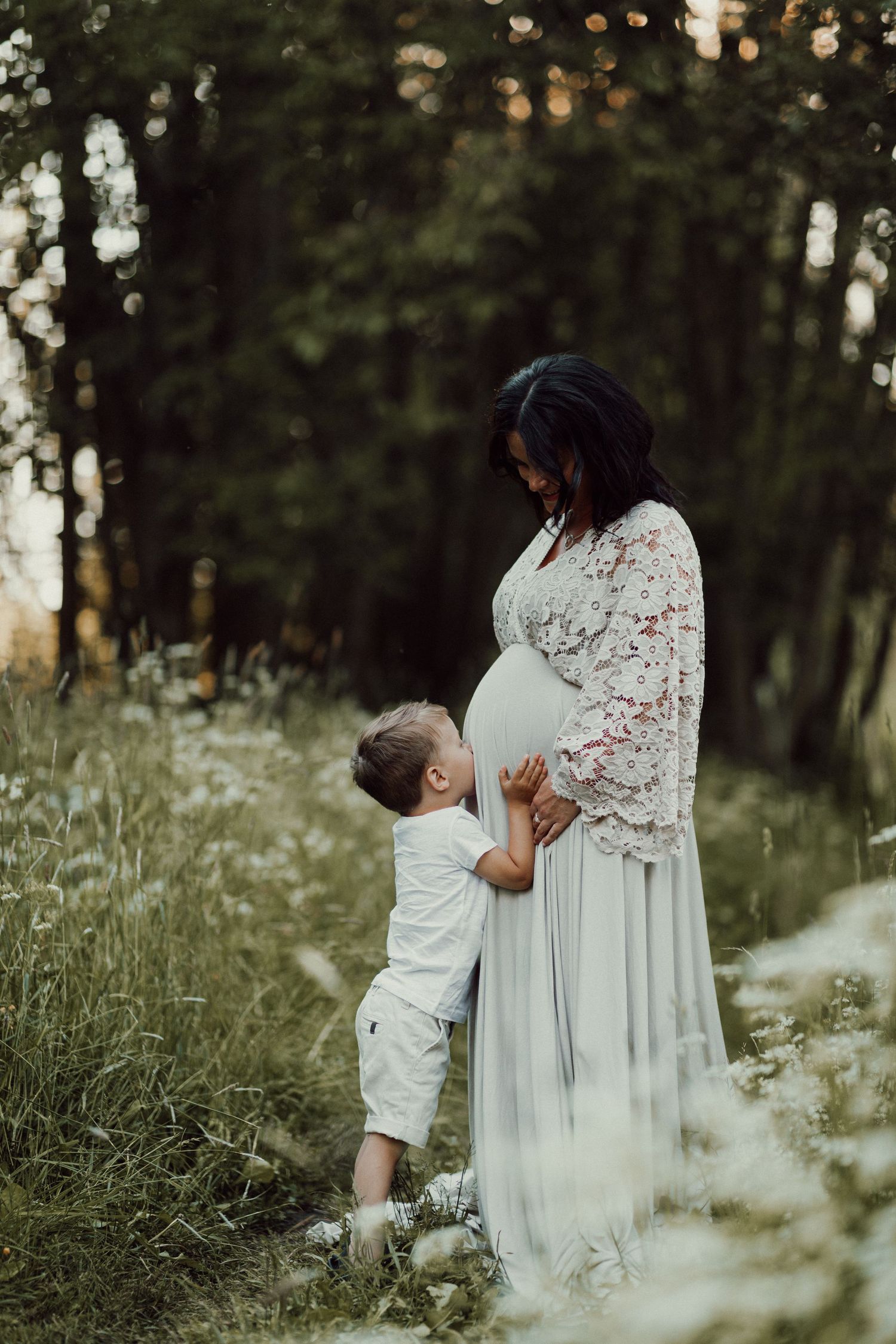 Gravidfotografering på sommaren