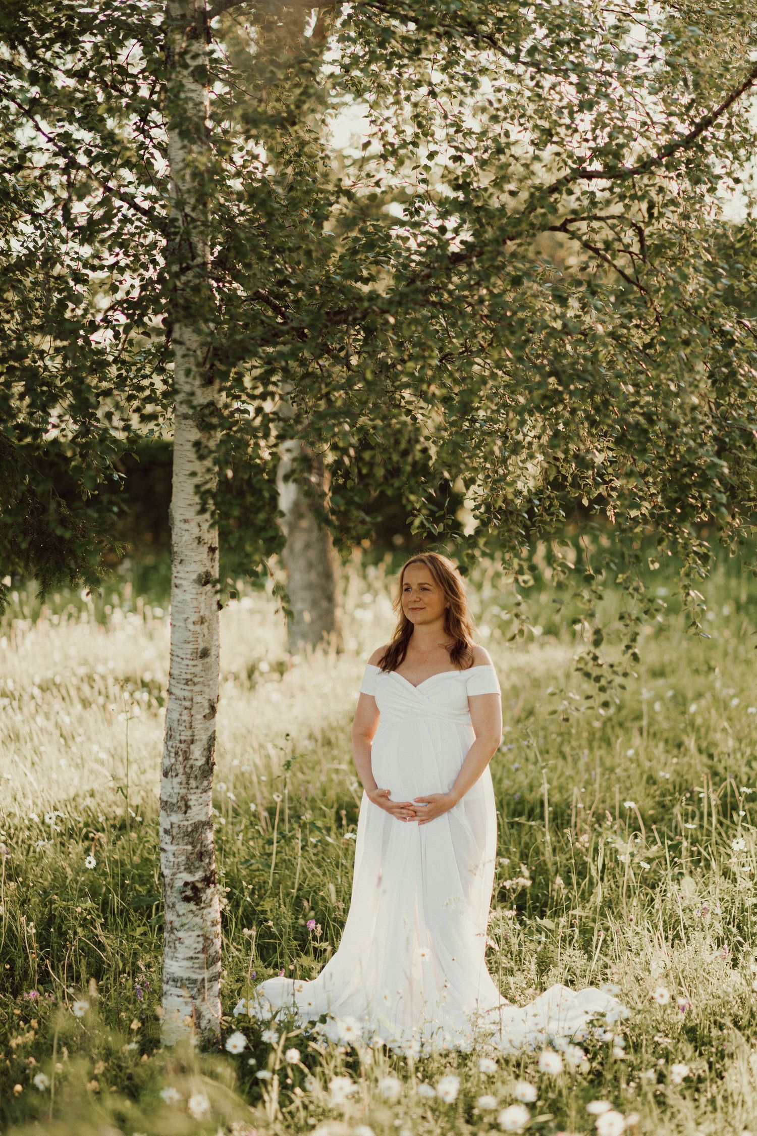 Gravidfotografering på sommaren