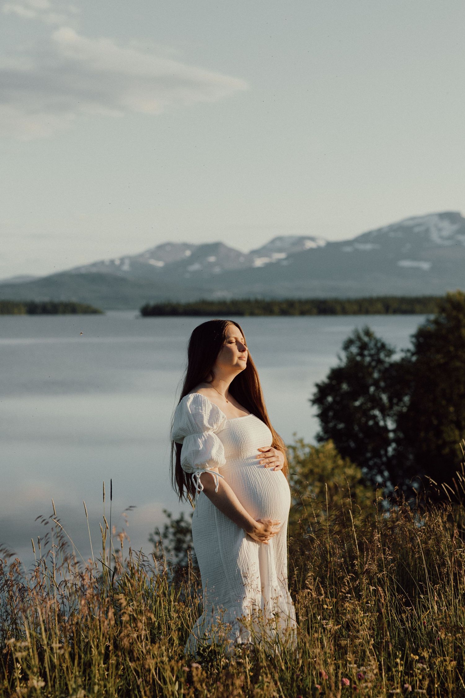 Gravidfotografering på sommaren
