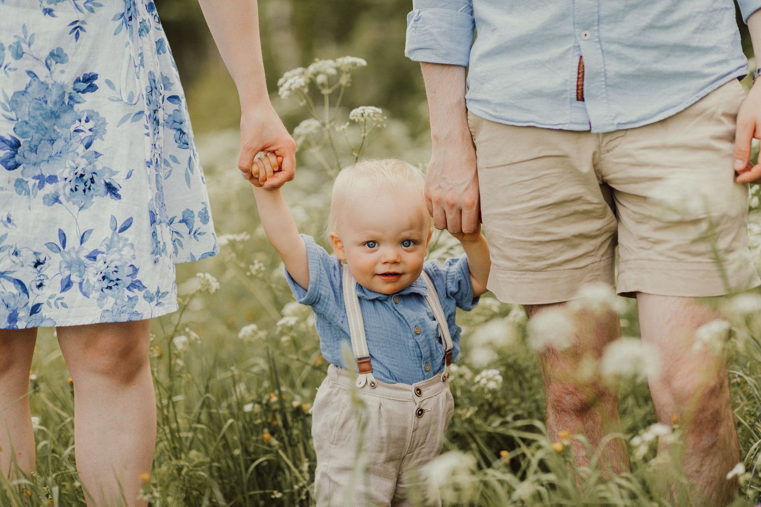 Familjefotografering på sommaren