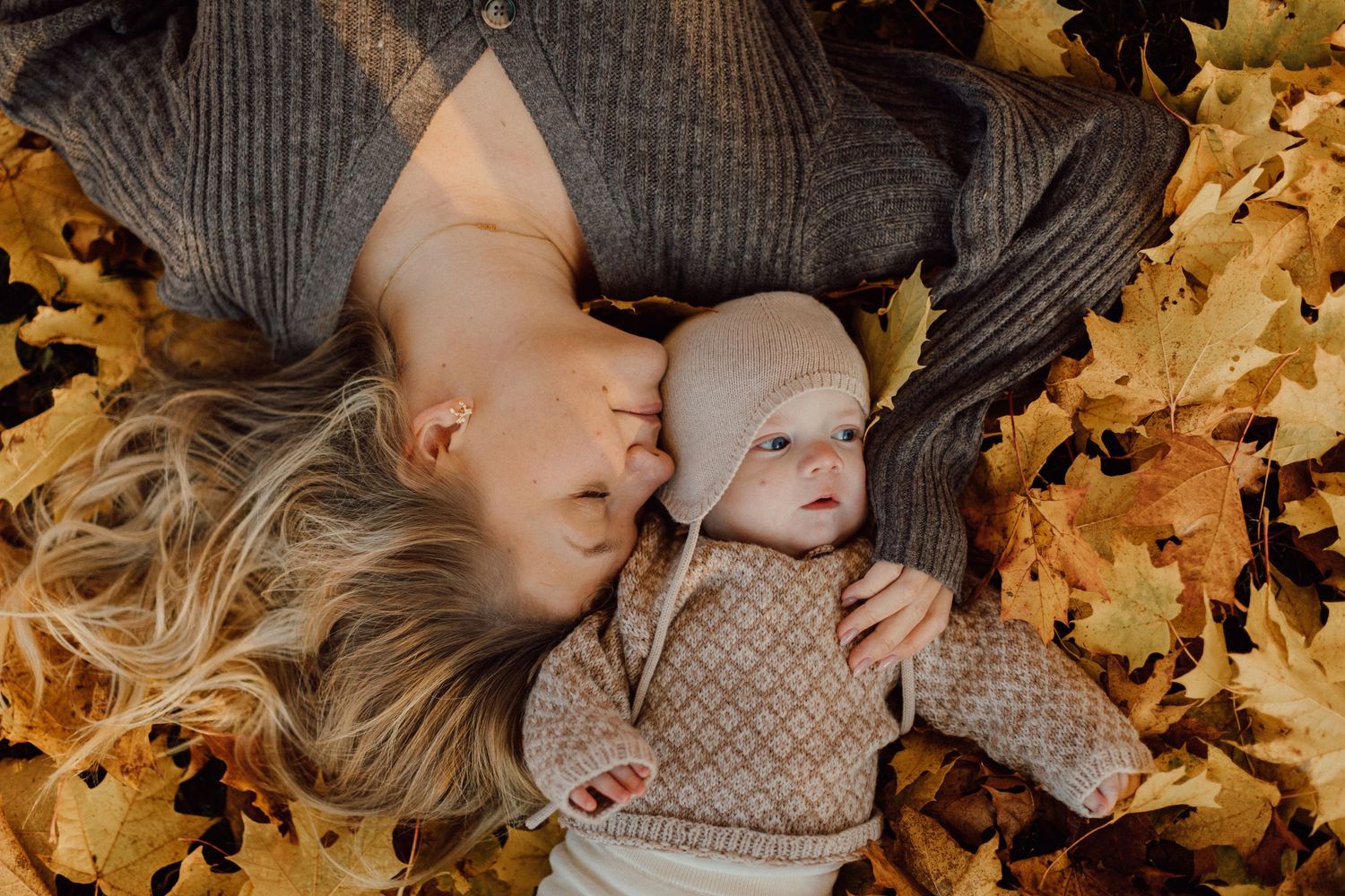 Familjefotografering på hösten