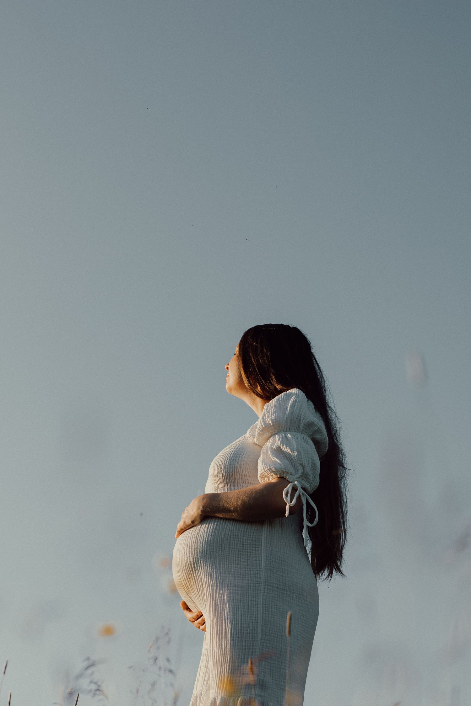 Gravidfotografering på sommaren