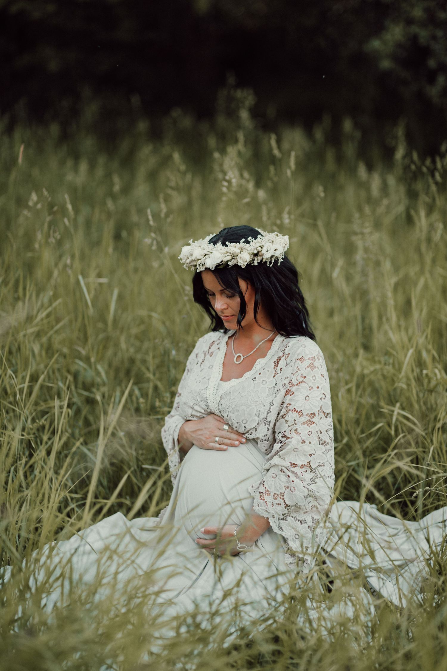 Gravidfotografering på sommaren