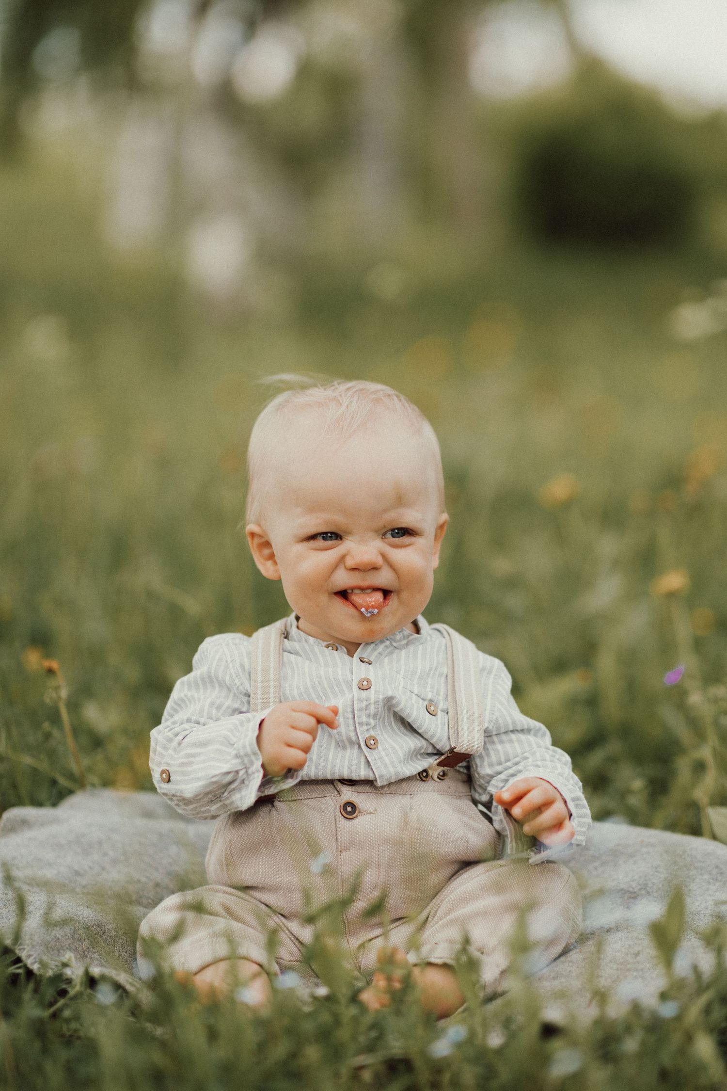 Familjefotografering på sommaren