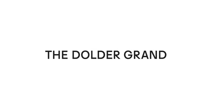 The Dolder Grand luxury hotel logo displayed in elegant black serif typography on a clean white background.
