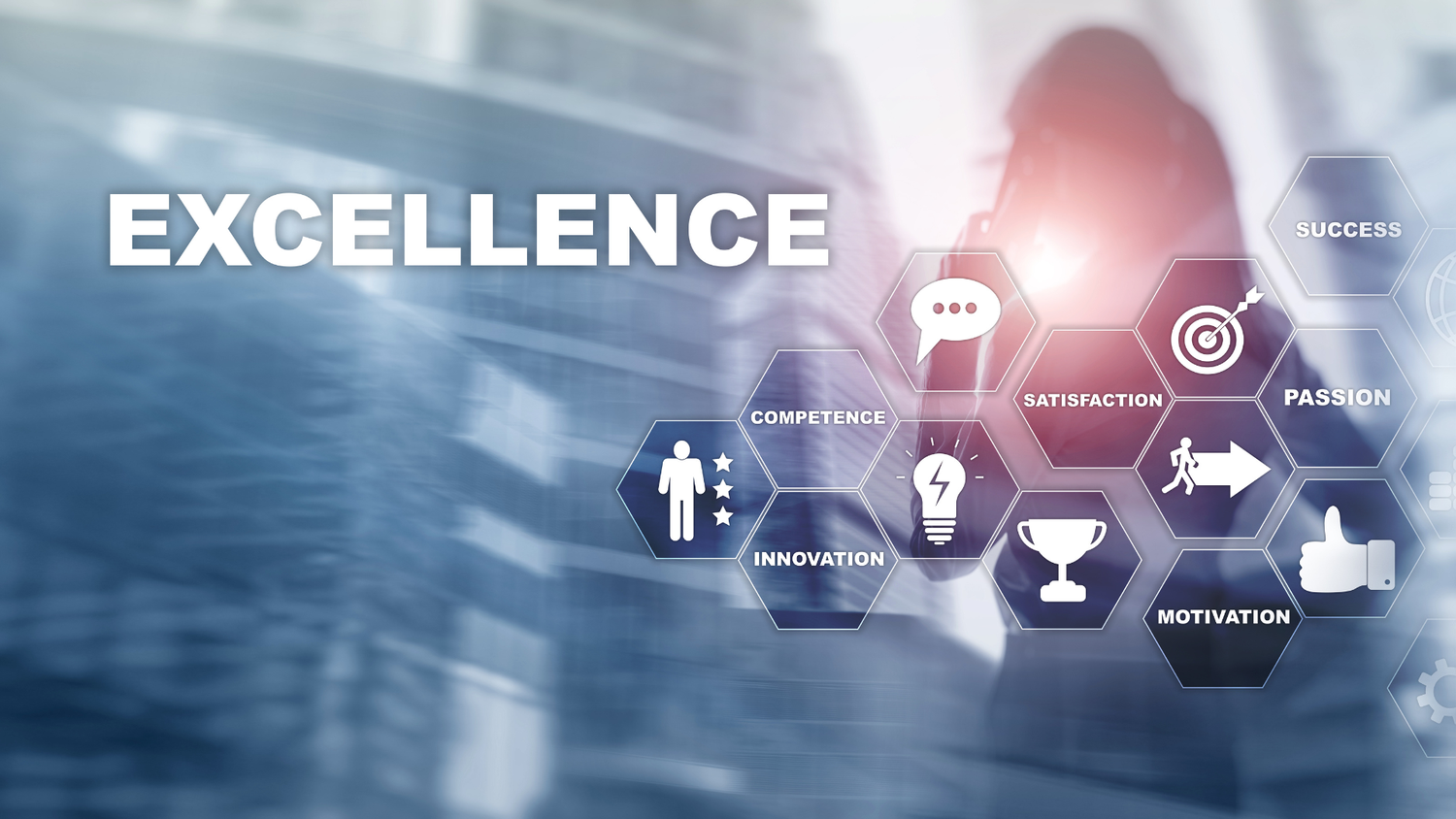 A digital graphic featuring the word 