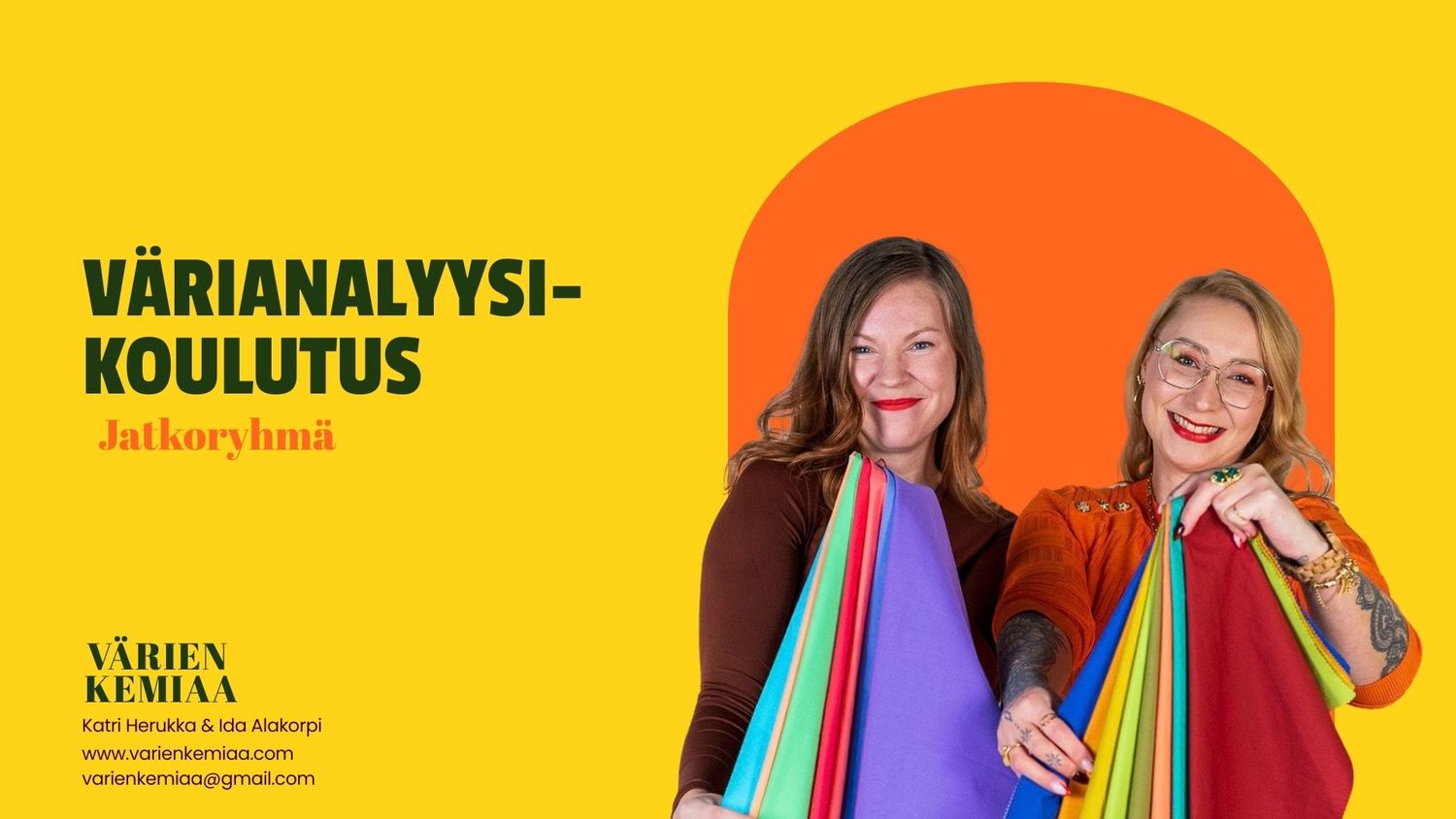 Värianalyysikoulutus, värianalyysikurssi, värianalyytikko, värikonsultti kurssi