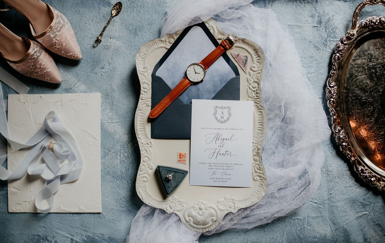 Flat Lay Captured by Willow + Vine Photography