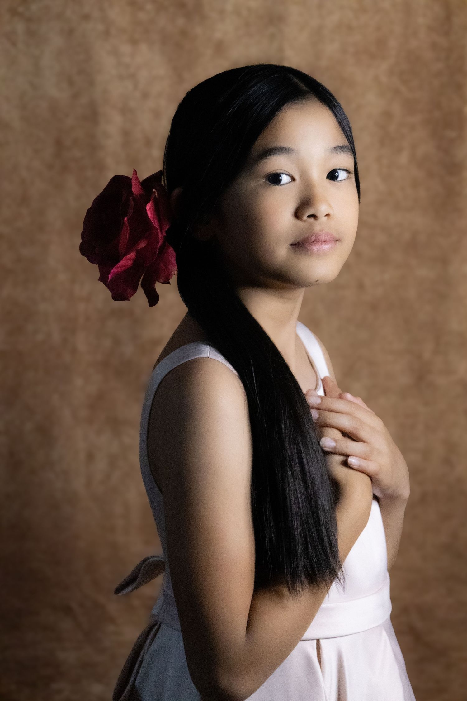 Bespoke fine art portraiture capturing sweet milestone moment in Southlake TX