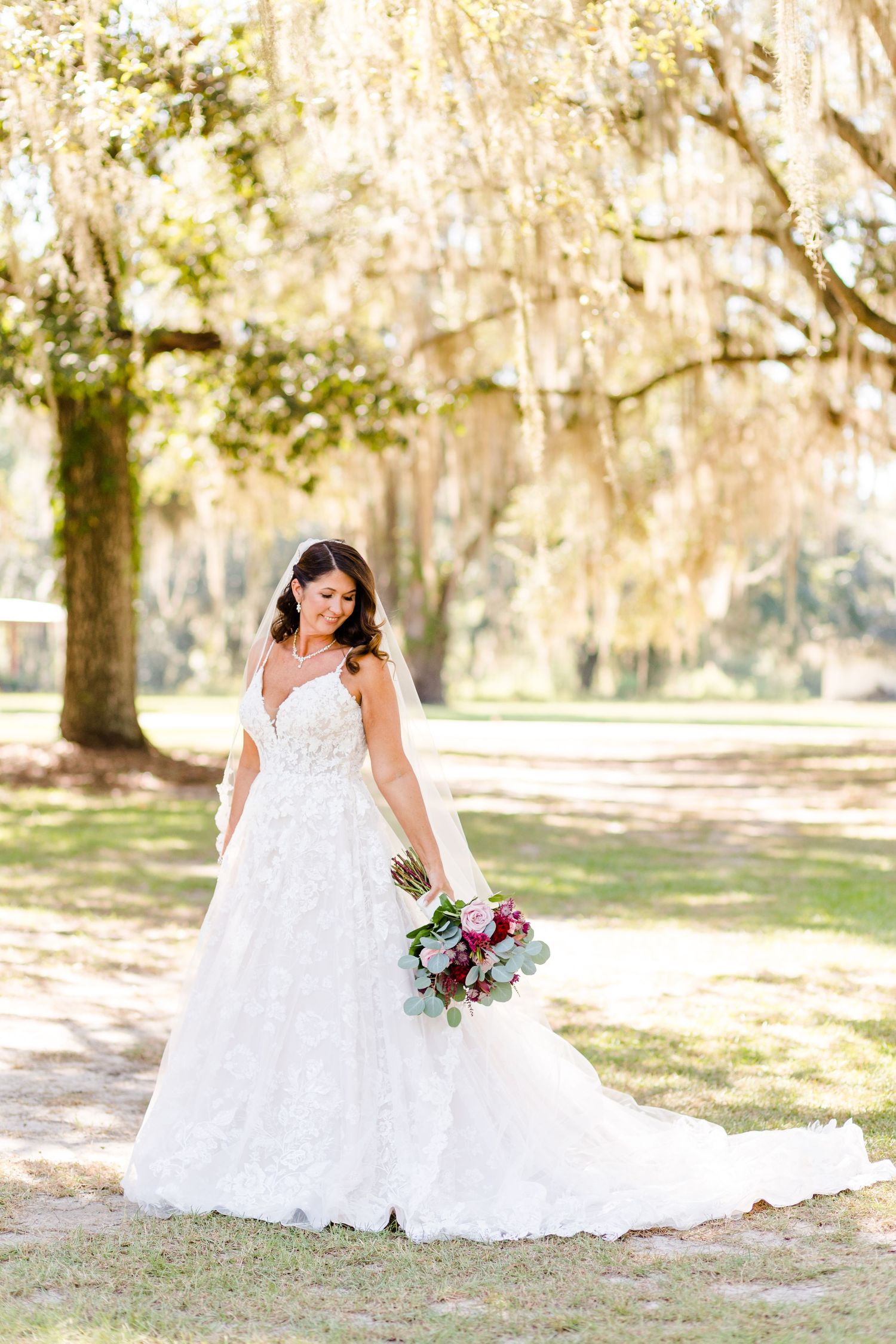 mossy oak tree glow wedding south Georgia wedding