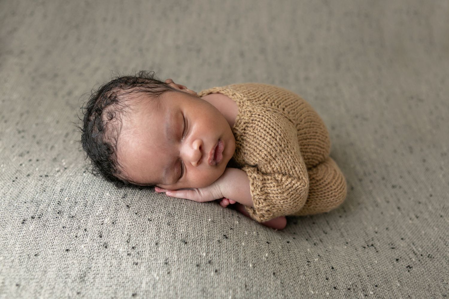 A newborn studio session in brown, Orlando Newborn Photography, Sanford Newborn Photography, 21 Moments Photography
