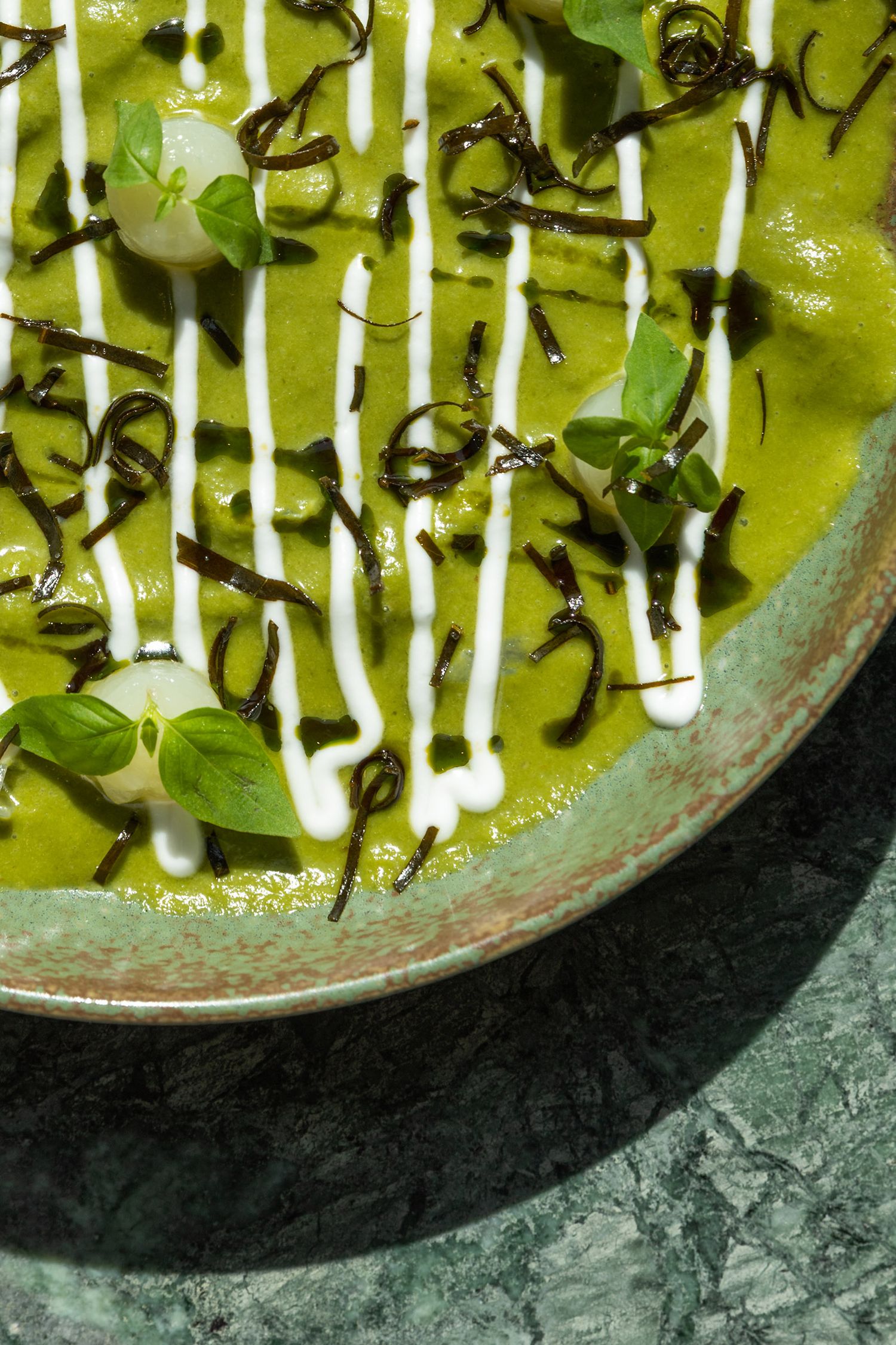 Elegant food styling at Margot Green restaurant in London