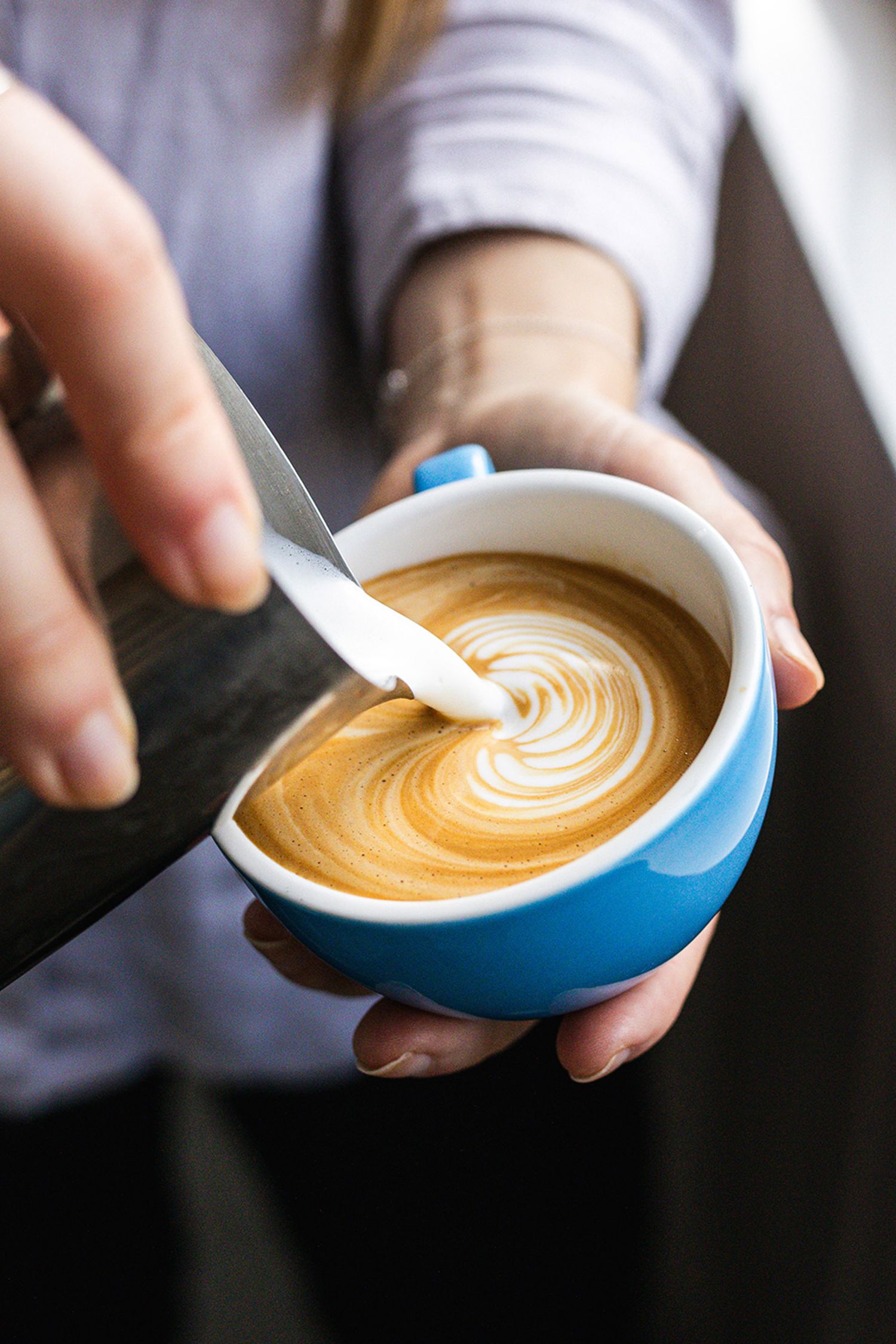 Coffee Latte art, at Daisy Green Food