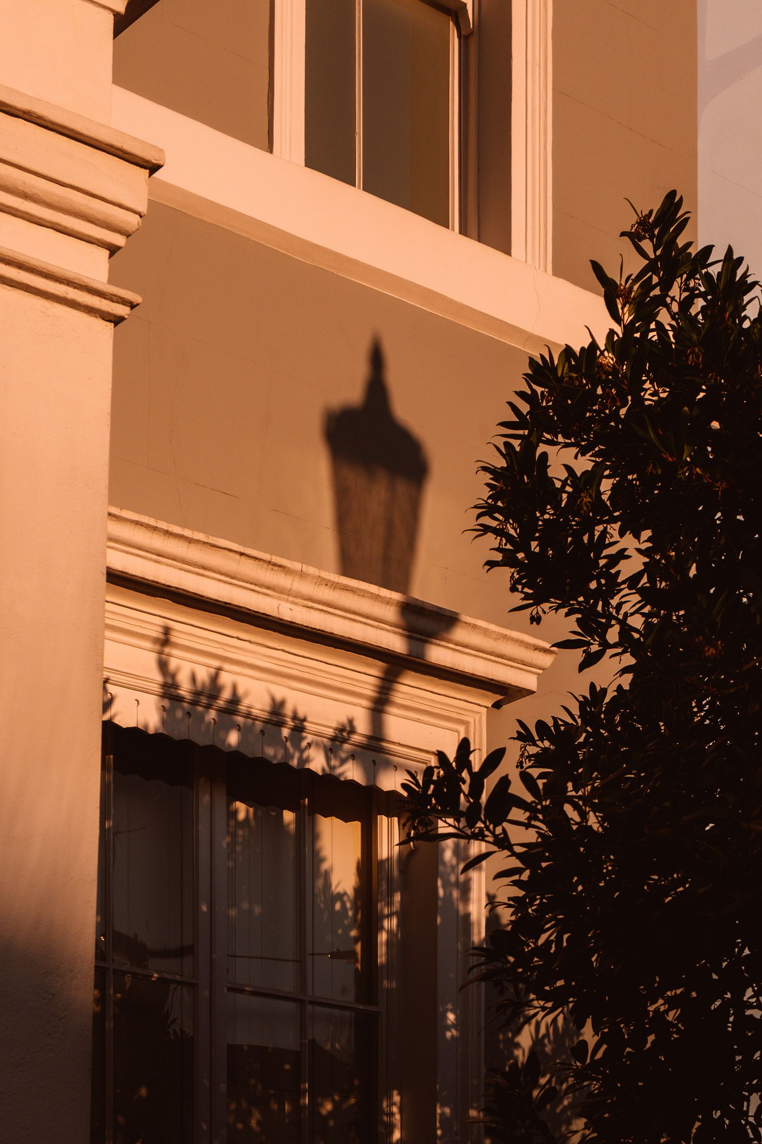 soft shadows, sunset in Blenheim Road, Notting Hill London