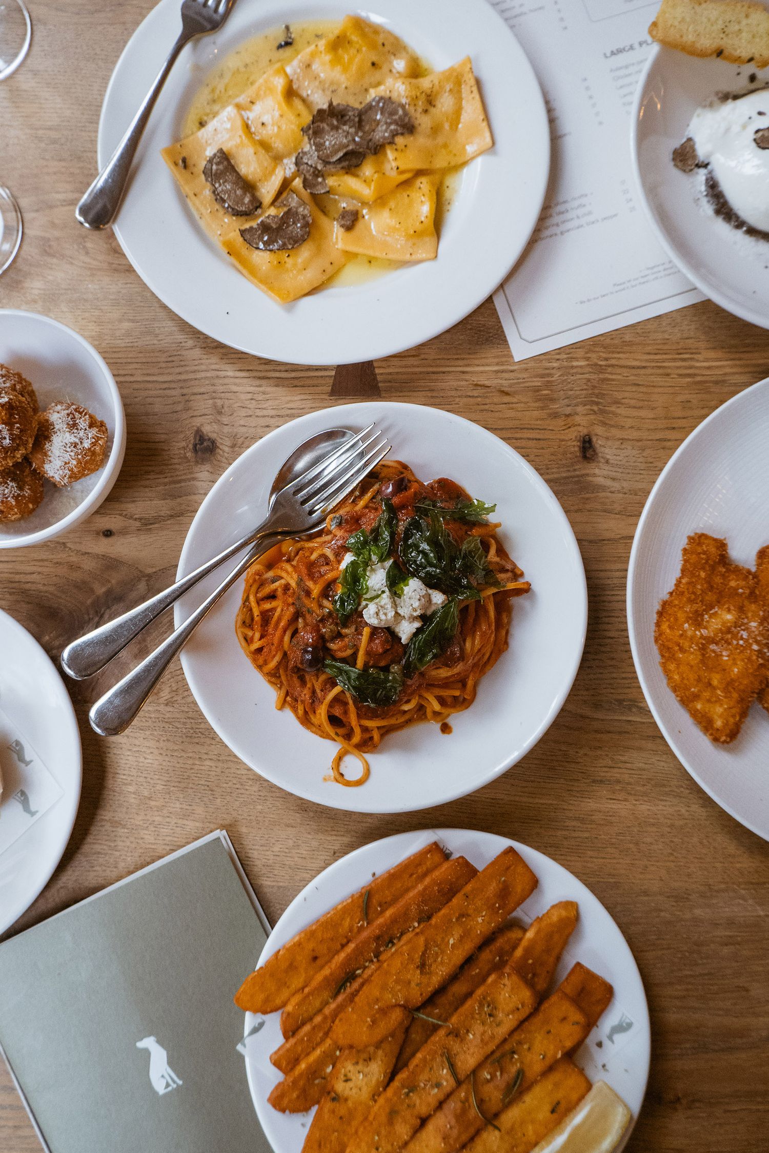Italian Pasta, The Italian Greyhound, Marylebone London