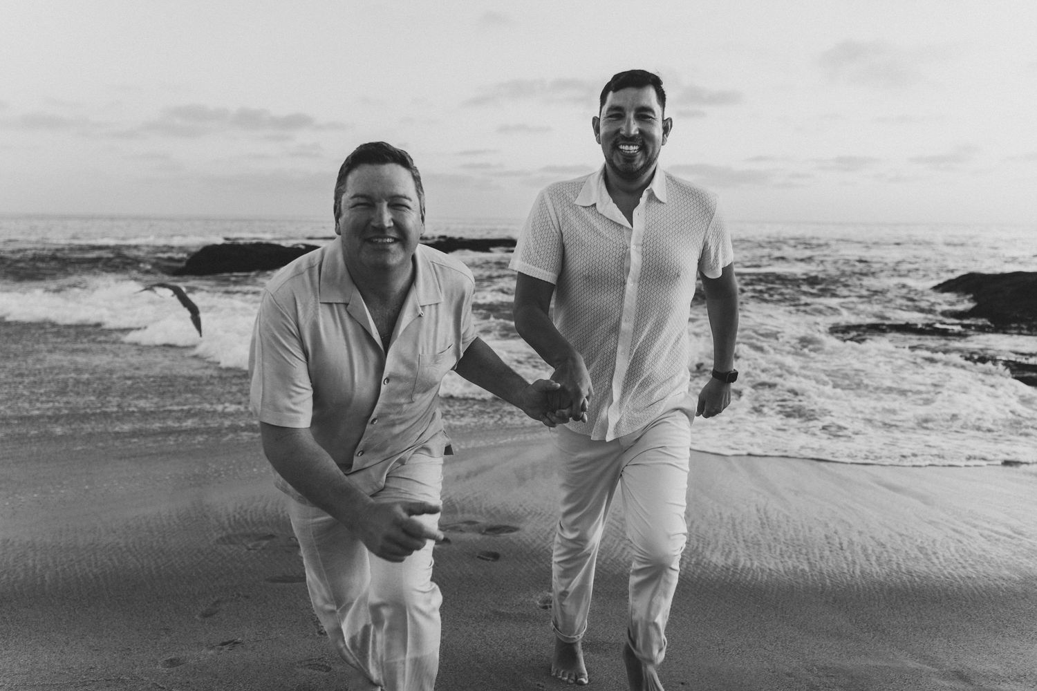 Elopement - Laguna Beach - Black & White - LGBTQ Couple - Photos by Nicholas Sitarski