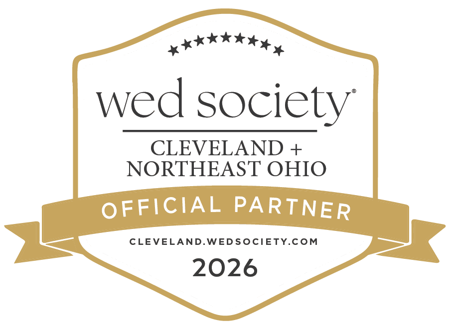 Wed Society Cleveland and Northeast Ohio Official Partner badge for 2026.