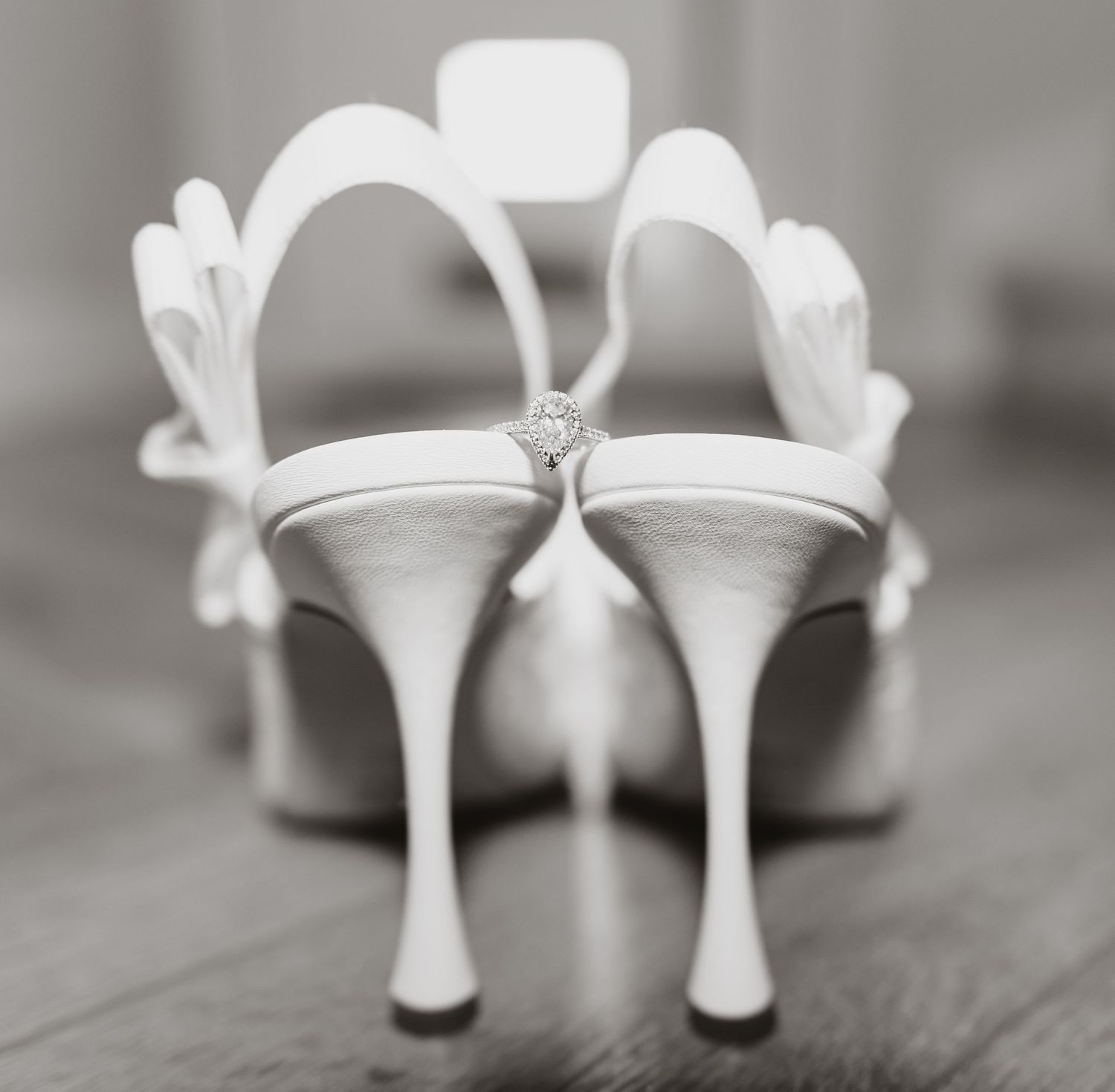 brides wedding rings and wedding shoes